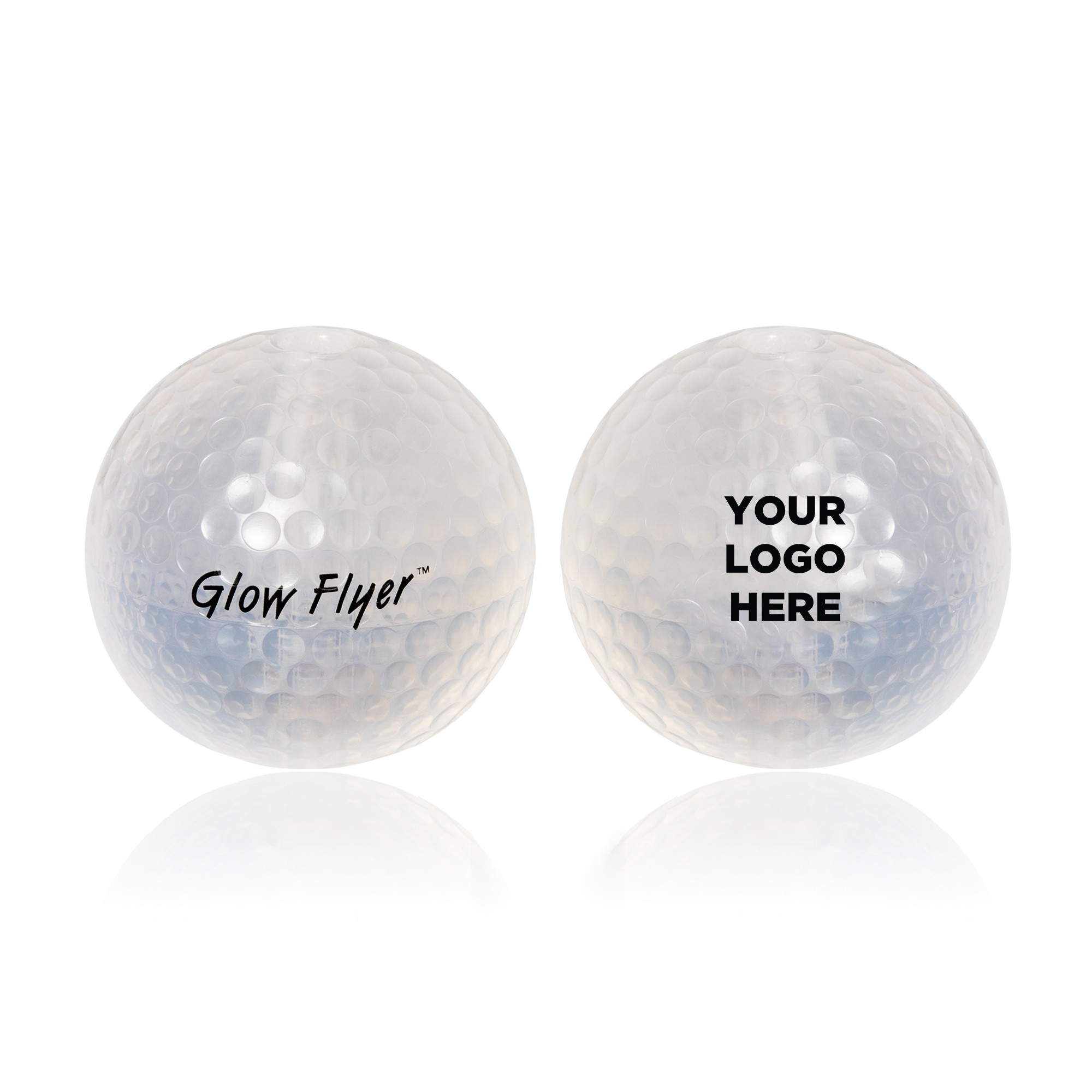 RED GLOW FLYER GOLF BALL (with a 1 1/2'' Jumbo Lightstick) 2