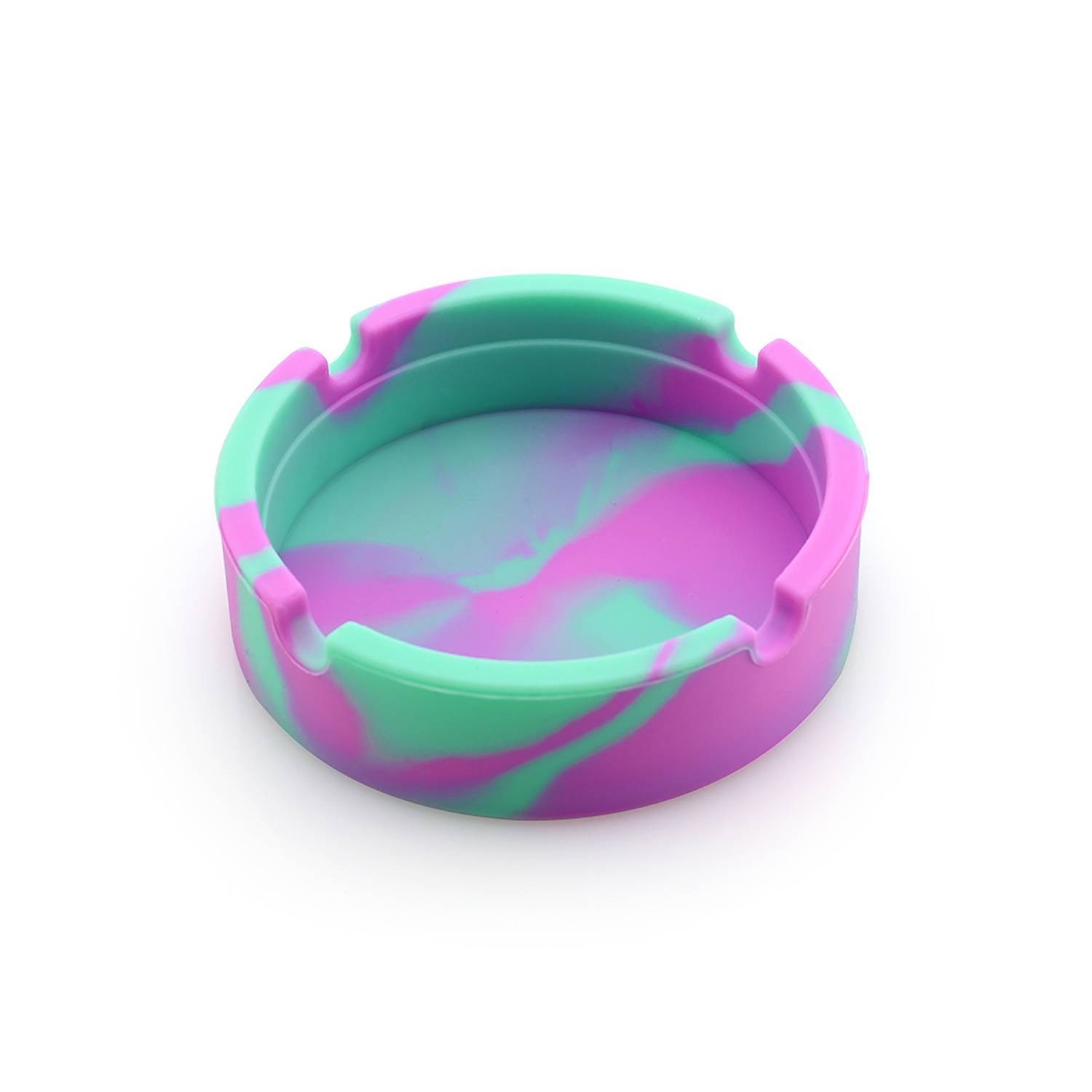 Round Silicone Heat Resistant Ashtray 4