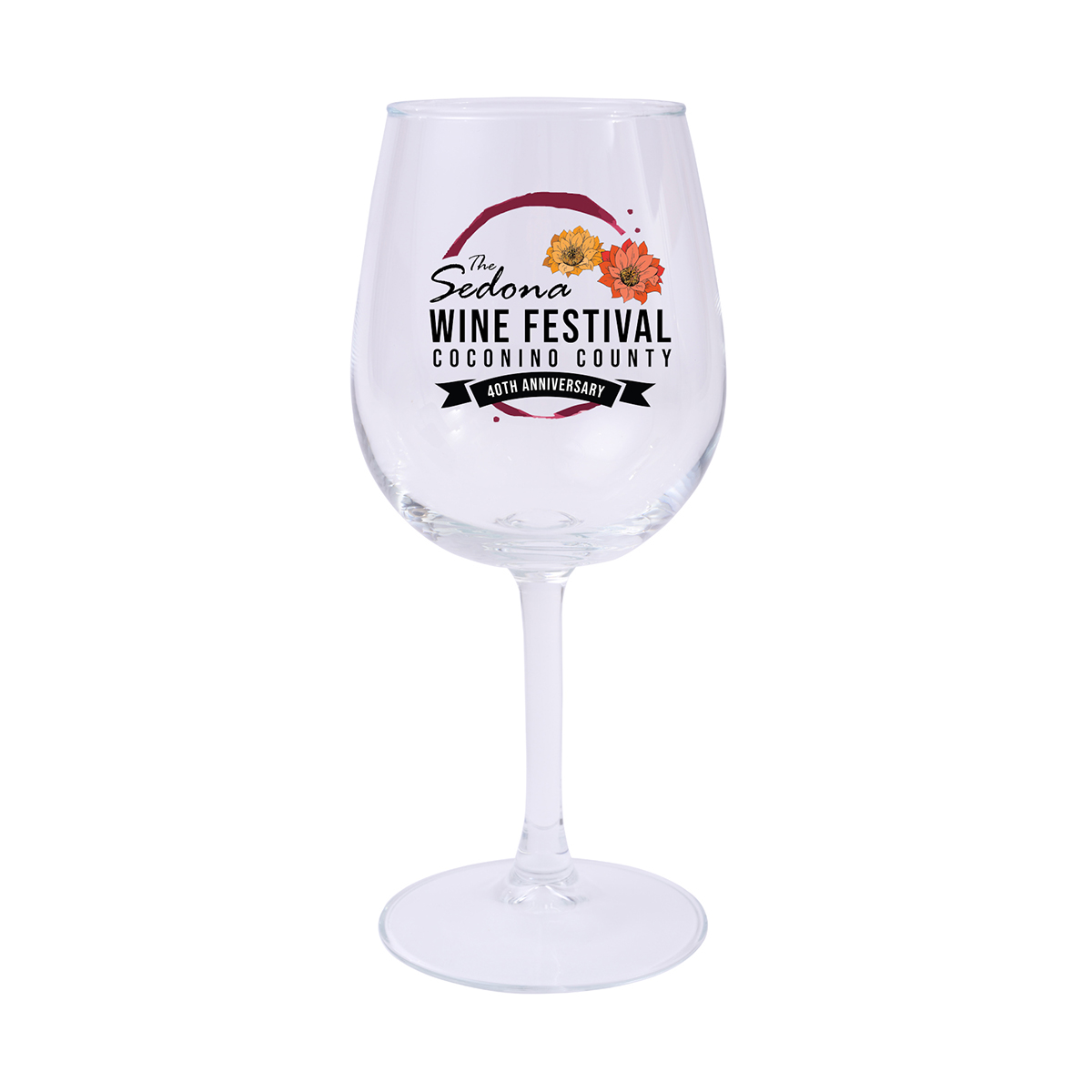 12 Oz. Full Color Wine Glass 1