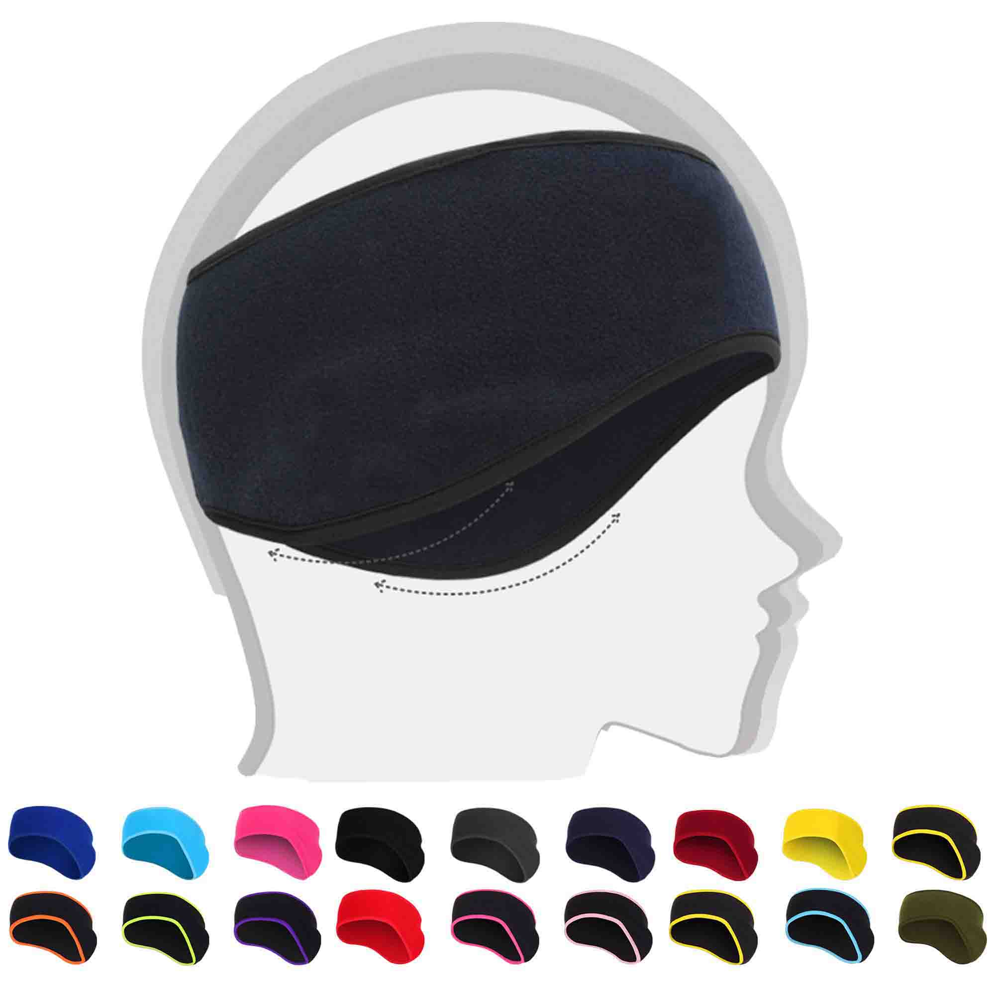 Fleece Ear Warmers Headband Winter Earmuffs 2