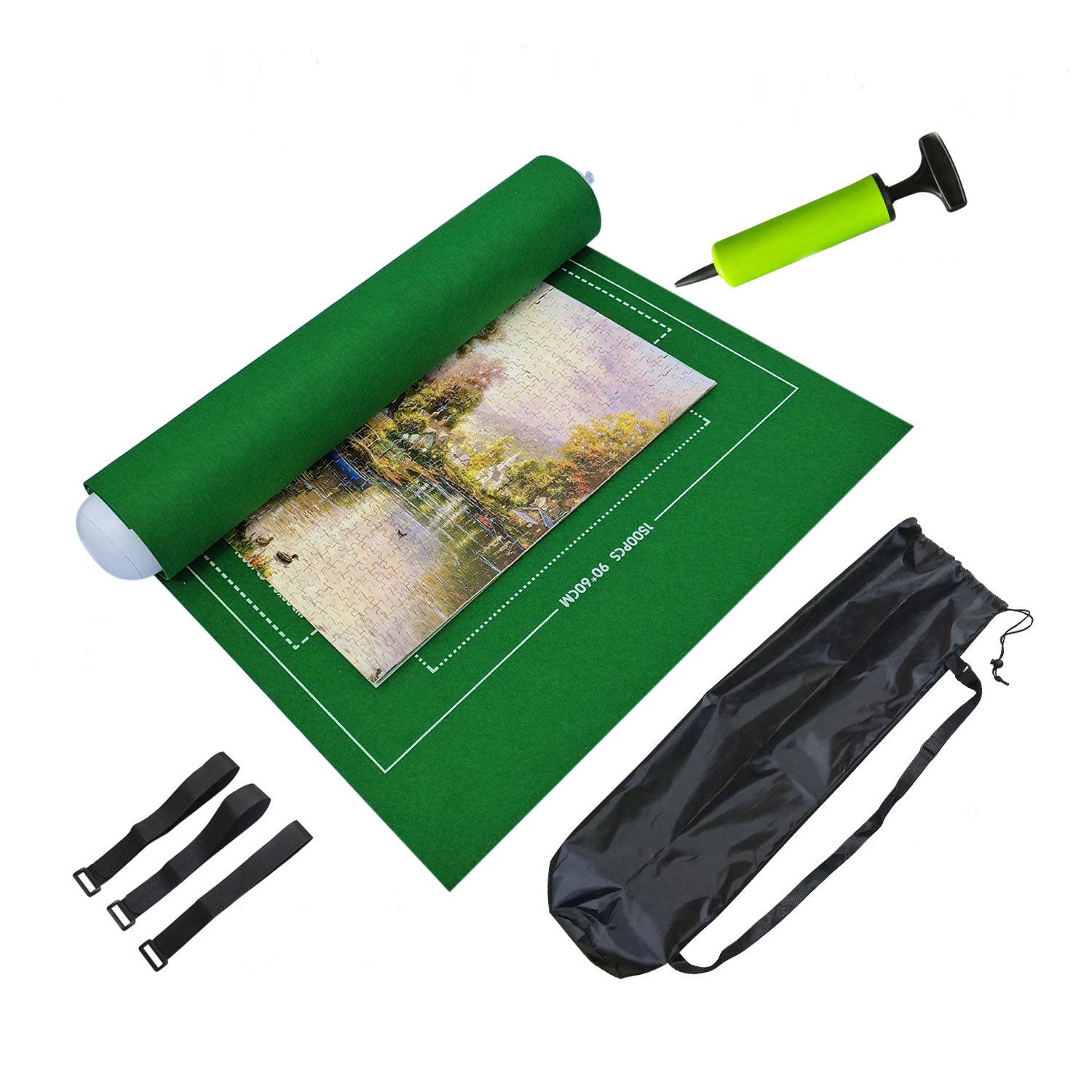 No-Crease Roll-Up Puzzle Mat with Storage Bag 7