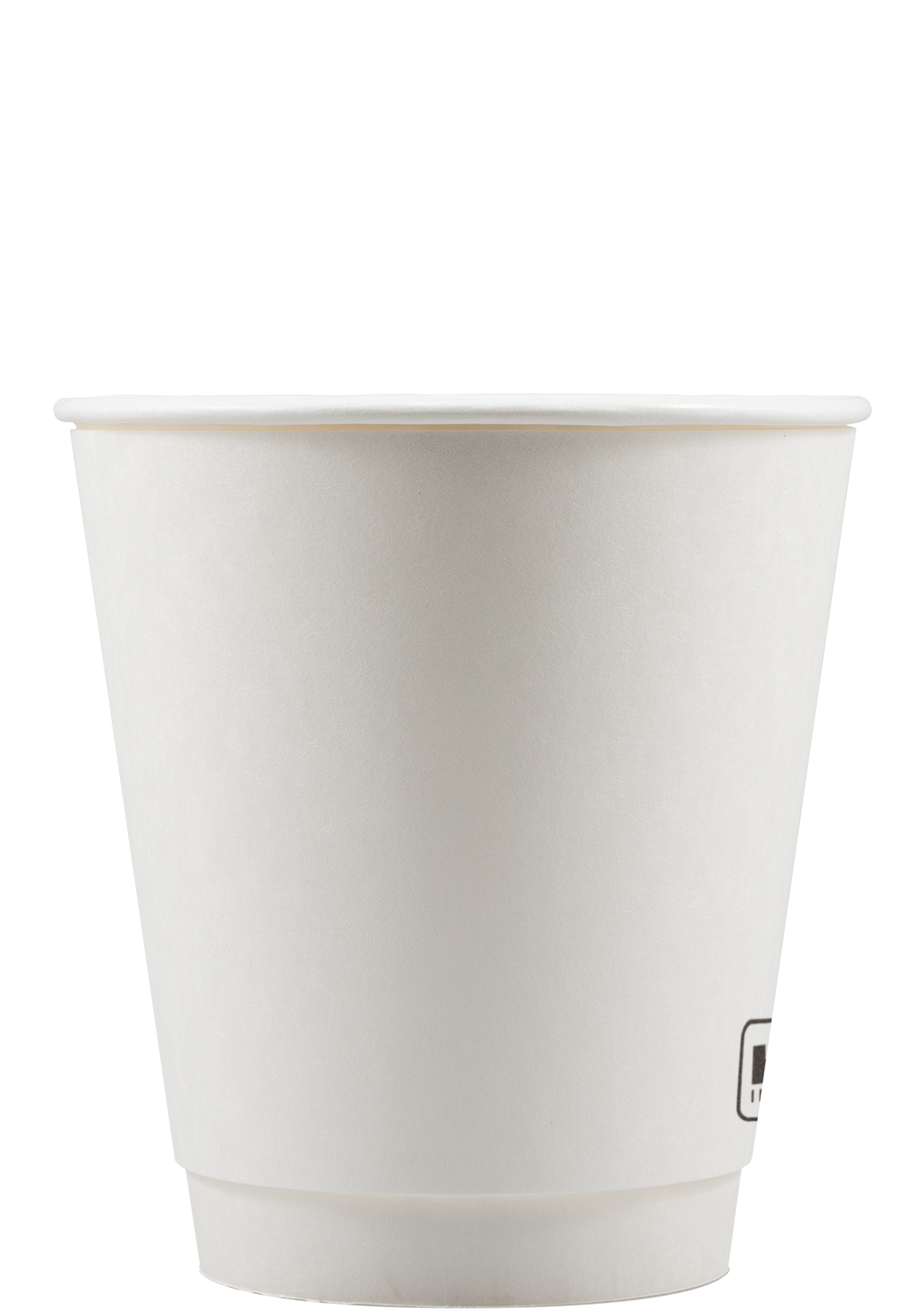 12 oz Paper Cup Insulated White Tradition Print 4