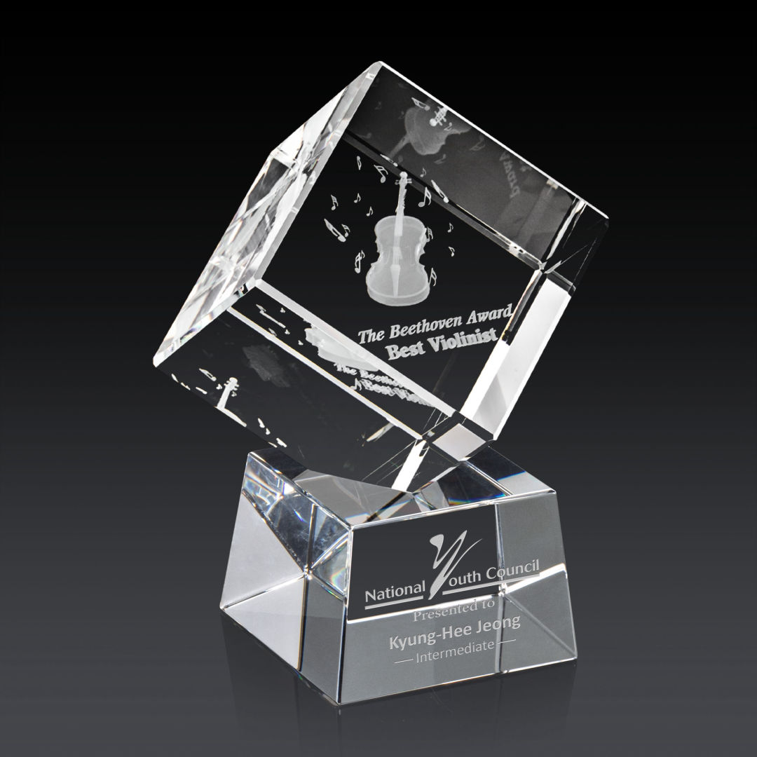 Burrill 3D Award on Robson Base - Clear 4