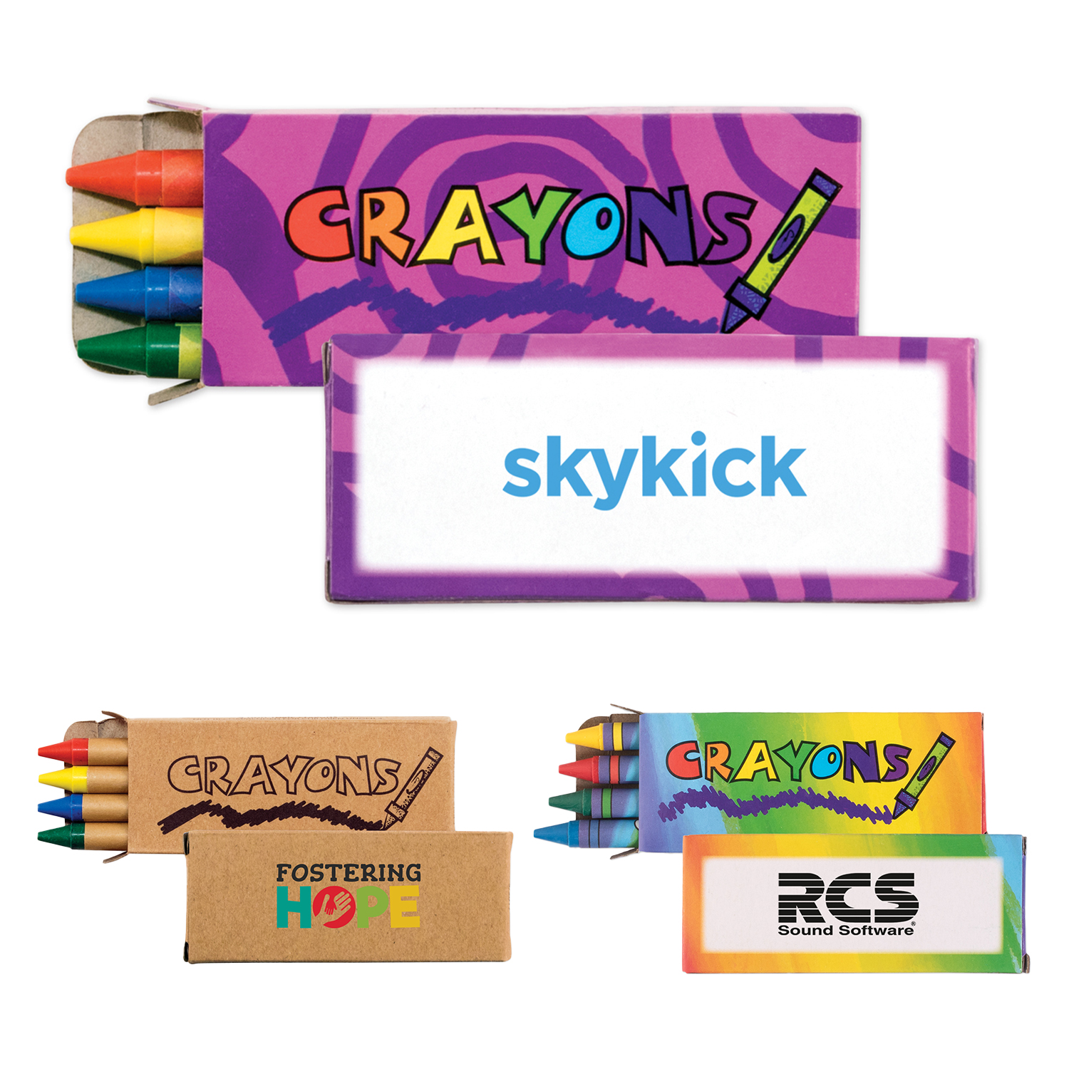 4-Pack Wax Crayons 5
