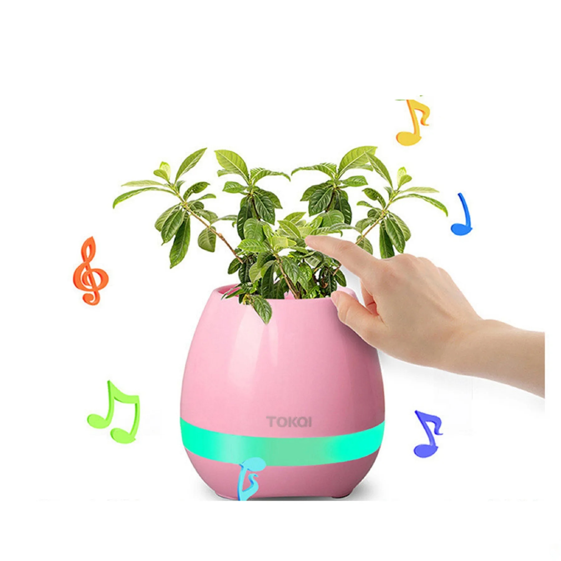 LED Music Flower Pot Wireless Speaker 9