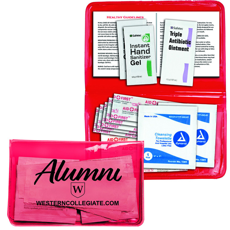 "Delilah" 12 Piece First Aid Kit In Colorful Vinyl Pouch 4