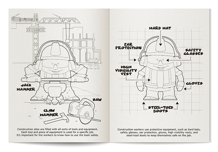 COLORING BOOK - Construction Safety Coloring Book 5