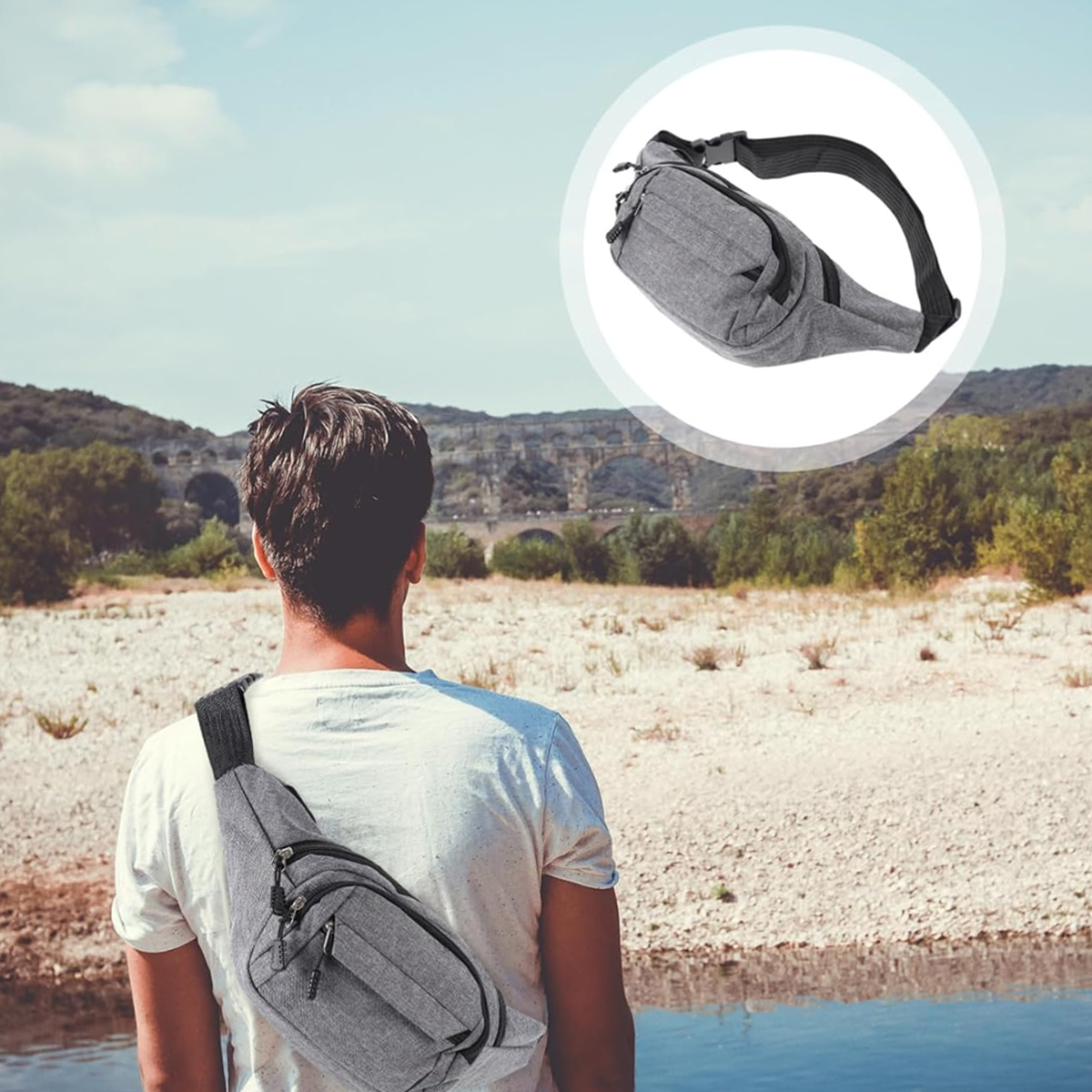 Durable Sport Waist Bag with Multiple Pockets 2