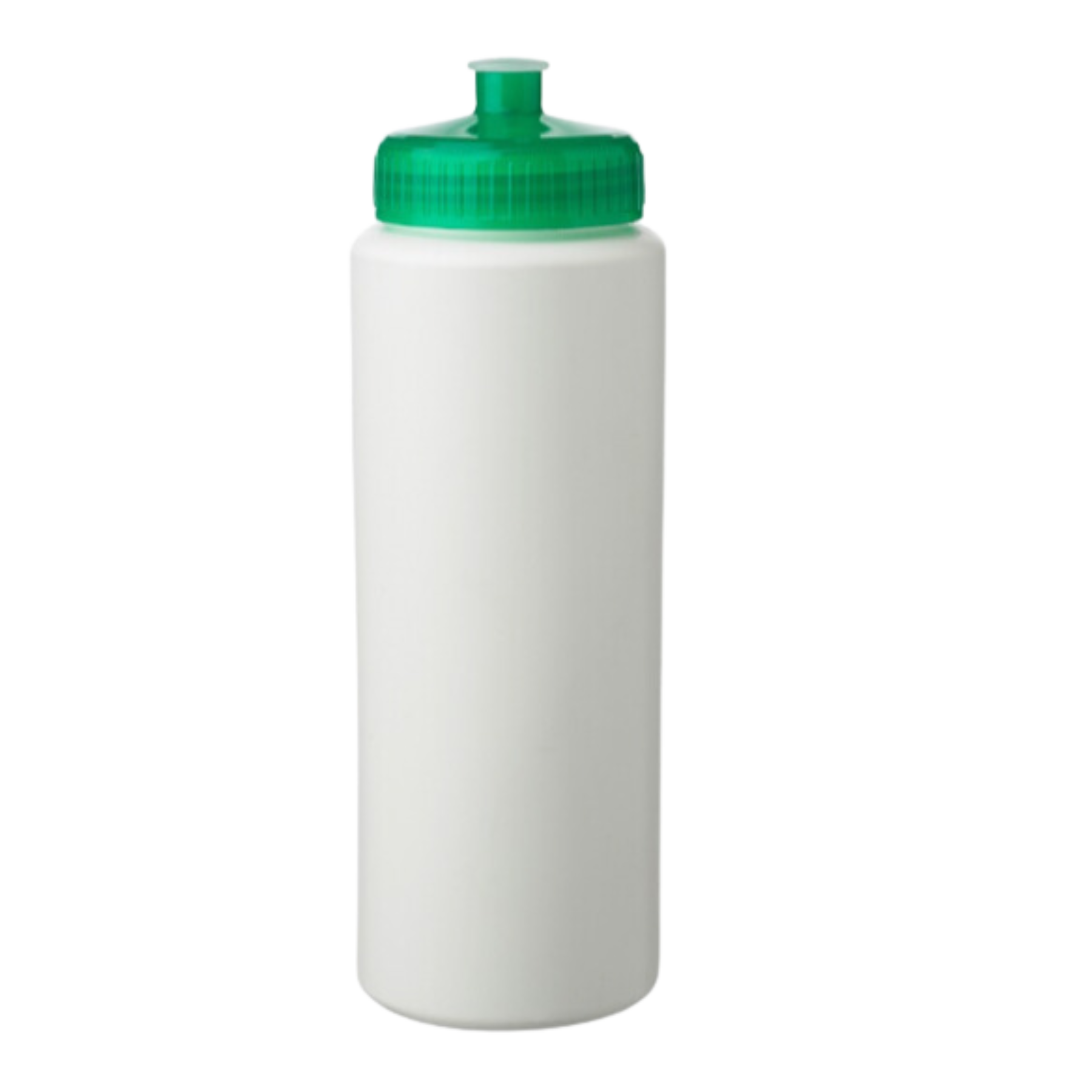 White HDPE 32 oz. Economy Sports Bottle with Push Pull Lid 3