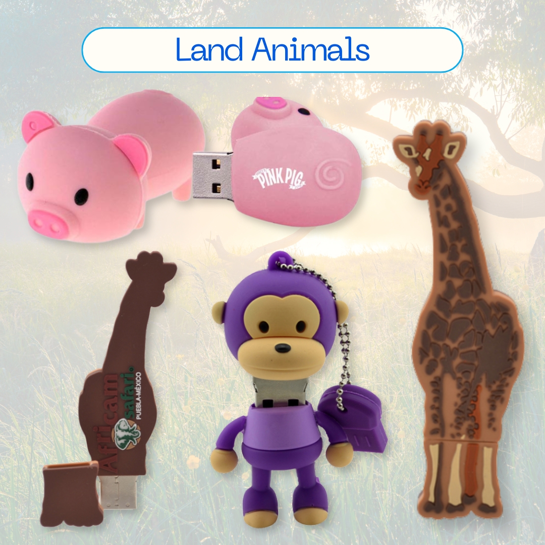 Custom Land Animal-Themed USB Drives 4