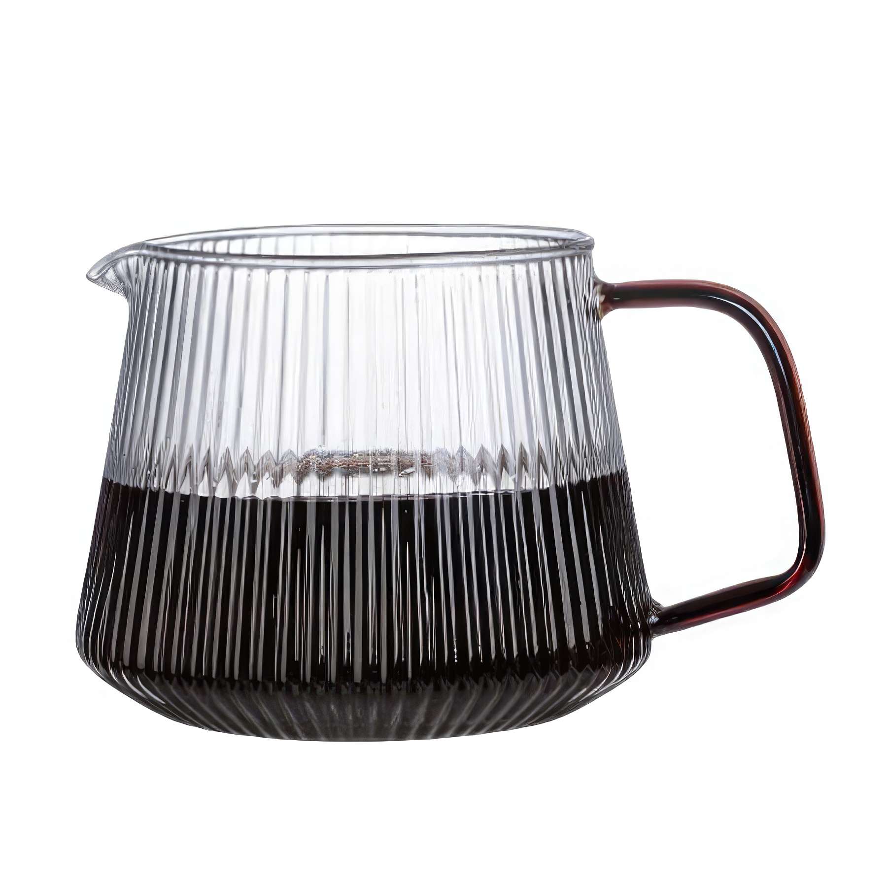 11/16 OZ. Glass Hand Drip Coffee Sharing Pot &Gift Cup 11 oz 3