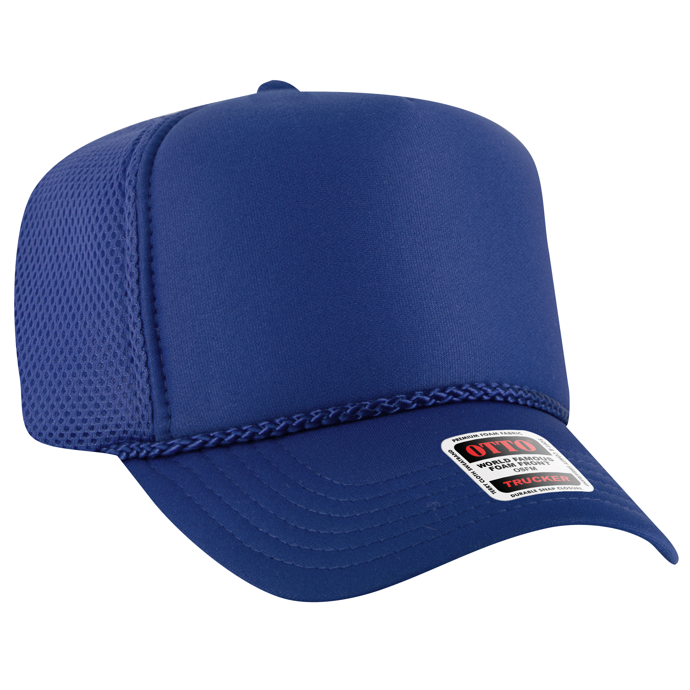 OTTO CAP® 5 Panel High Crown Air Mesh Back Trucker Hat 4