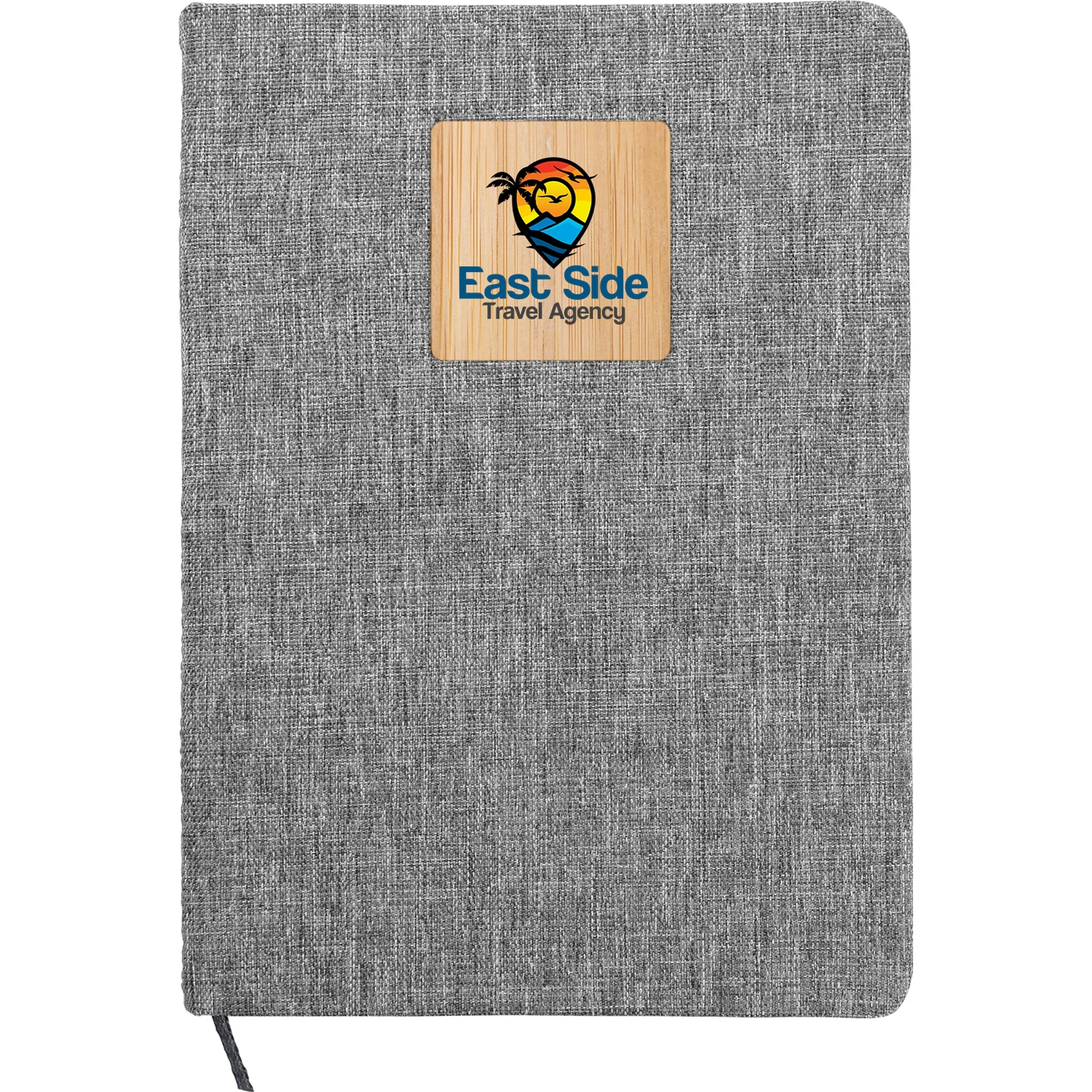 Heathered Recycled Notebook with Bamboo Accent 6