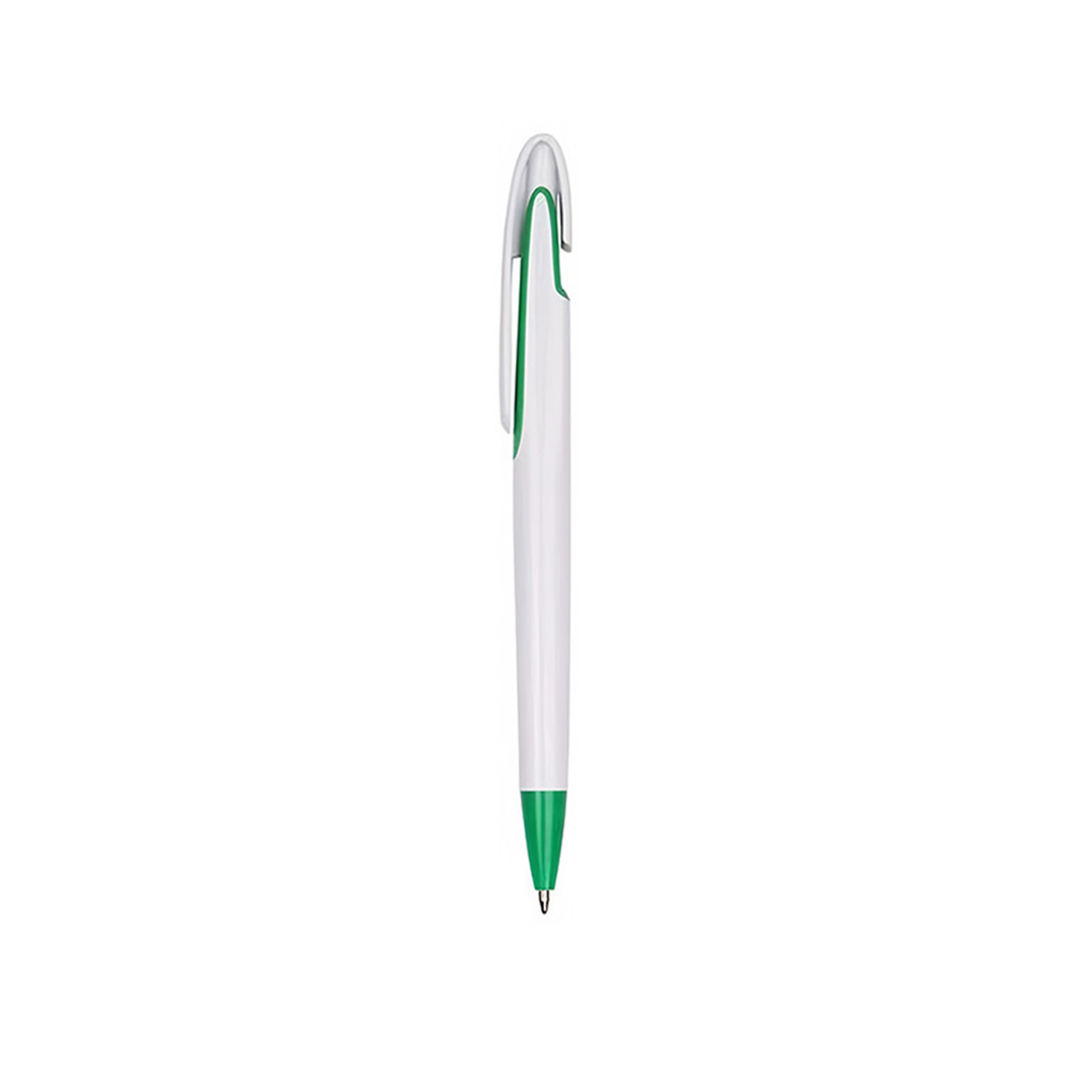 Plastic Retractable Ballpoint Pen With Swan Neck Accent 4