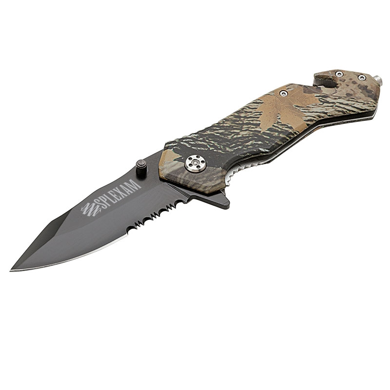 Nutwood Camo Rescue Knife 14