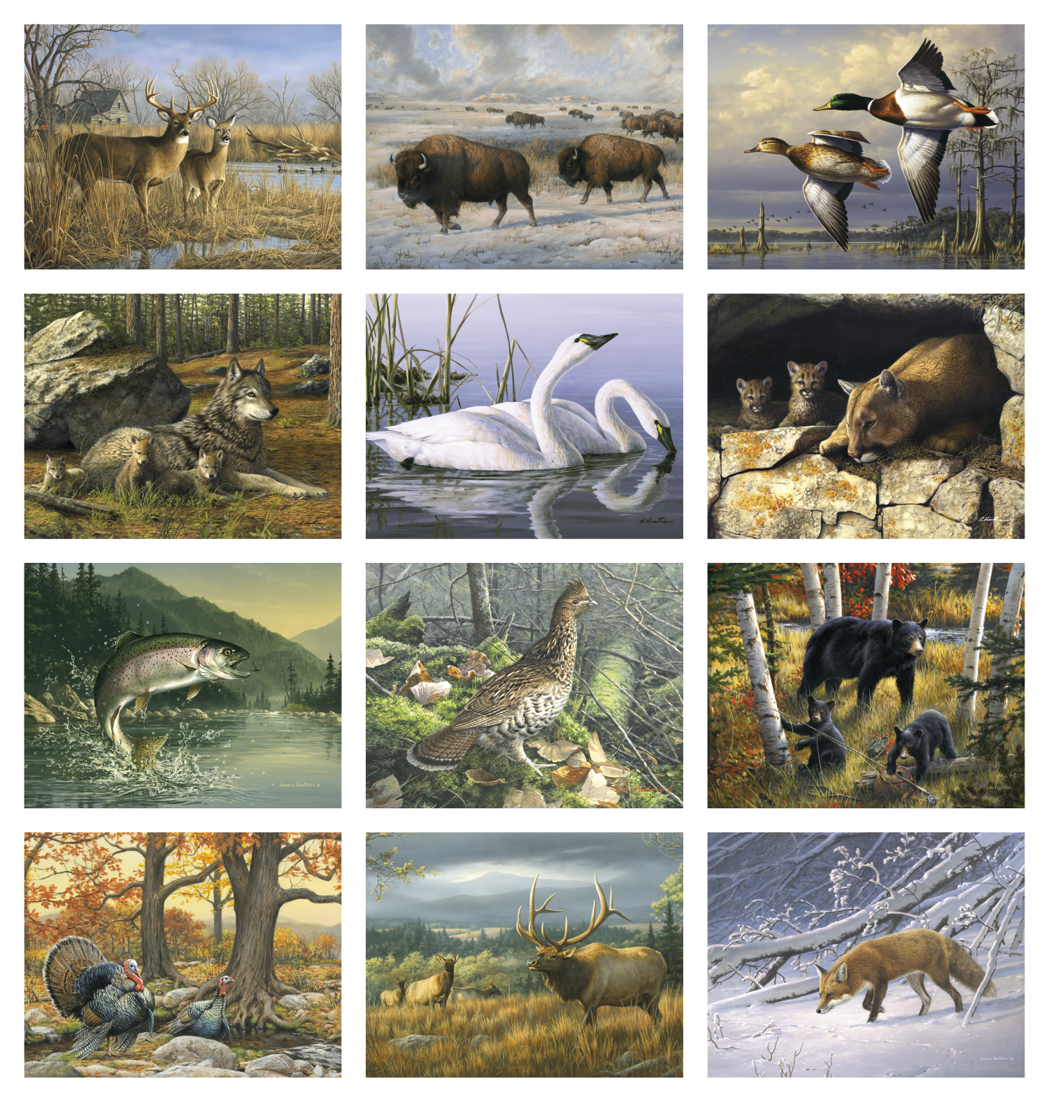 Triumph® Calendars Wildlife Art by the Hautman Brothers Calendar 51