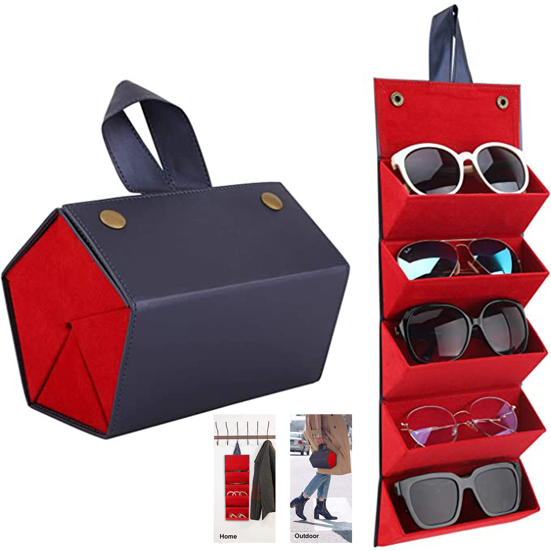 Sunglasses Organizer with 5 Slots 2