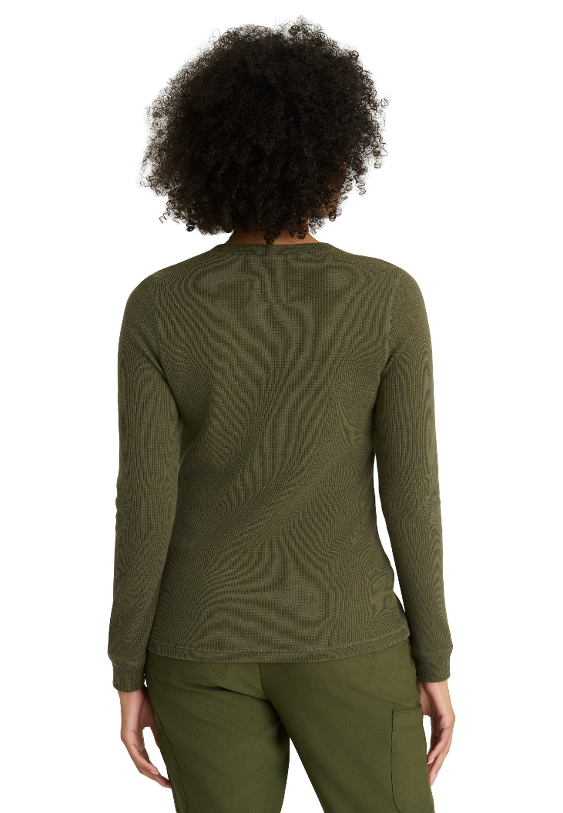 Grey's Anatomy Evolve Stretch - Women's One-Pocket Wanderlust Waffle Knit Top 8
