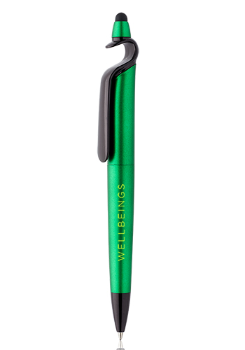 3-in-1 Plastic Pens with Stylus and Cell Stand 3