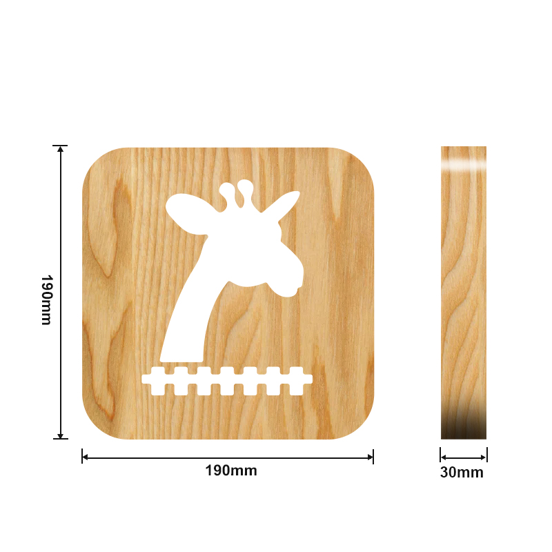 Fully Customizable Wooden Warm Light LED 6