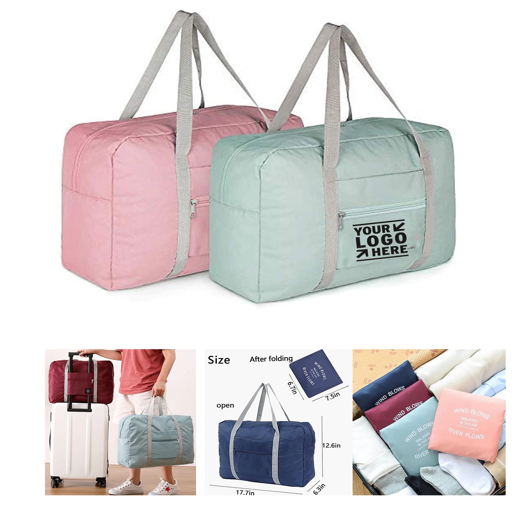 Women Carry On Expandable Travel Duffle Weekender Overnight Shoulder Gym Tote Dry Wet Separation Bag 2