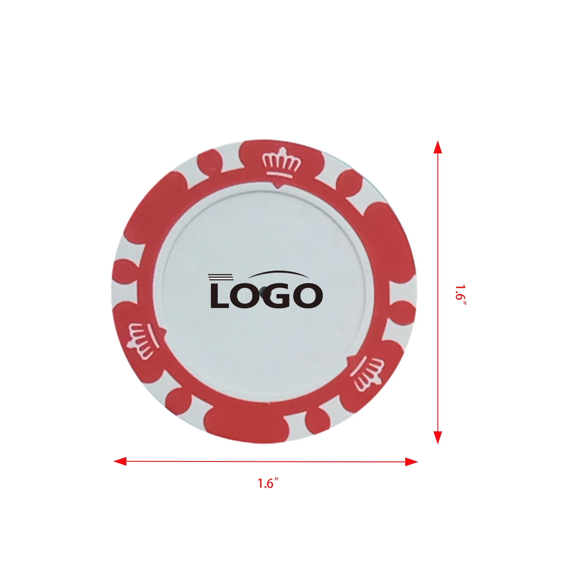Full Color Professional Clay Poker Chips MOQ 100PCS 3