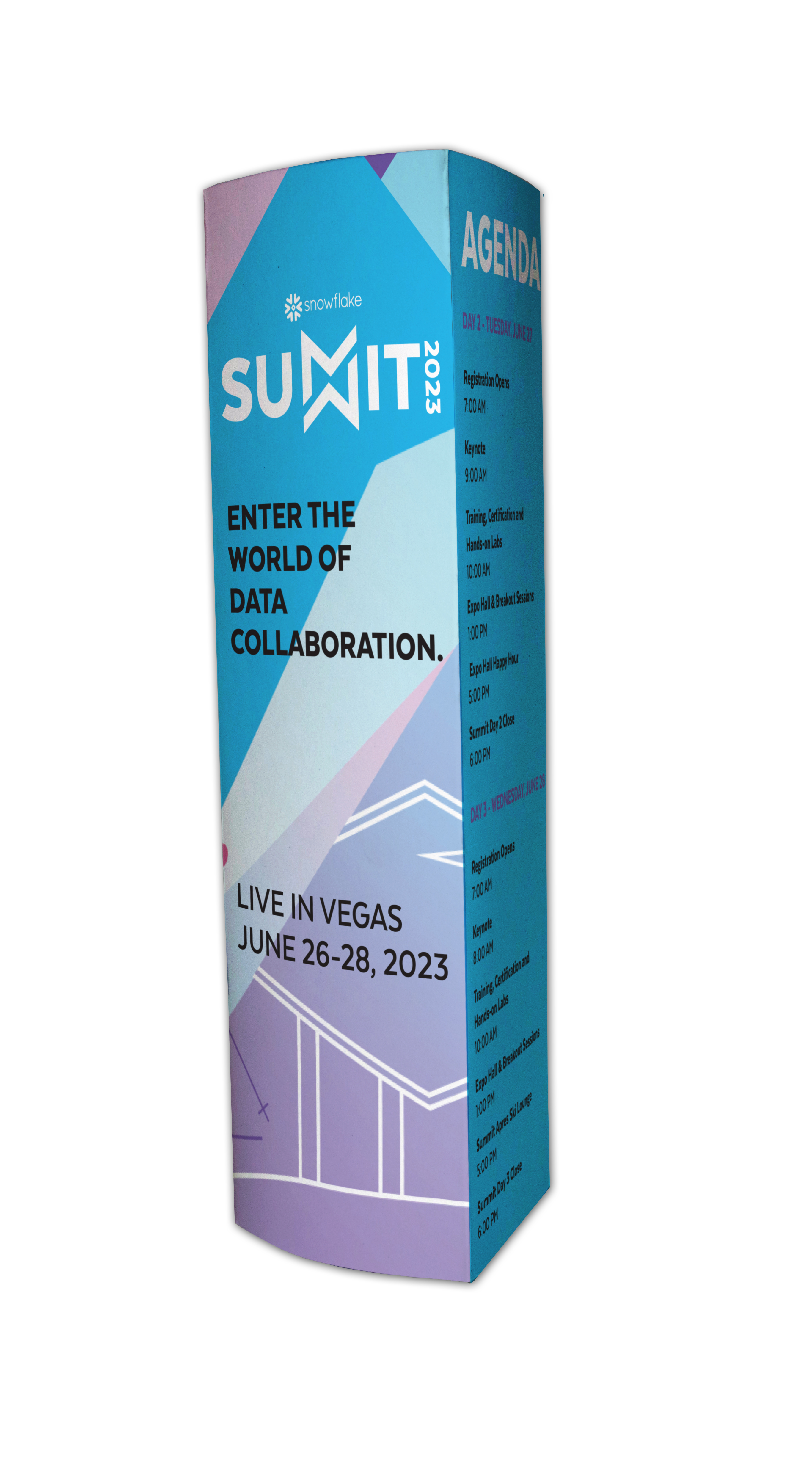 USA Made Tall Tri-Fold Table Tent Sign (11.25"W x 11.75"H)