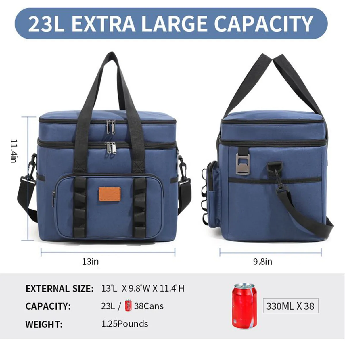 23L Large Tactical Insulated Waterproof Lunch Bag Military 3