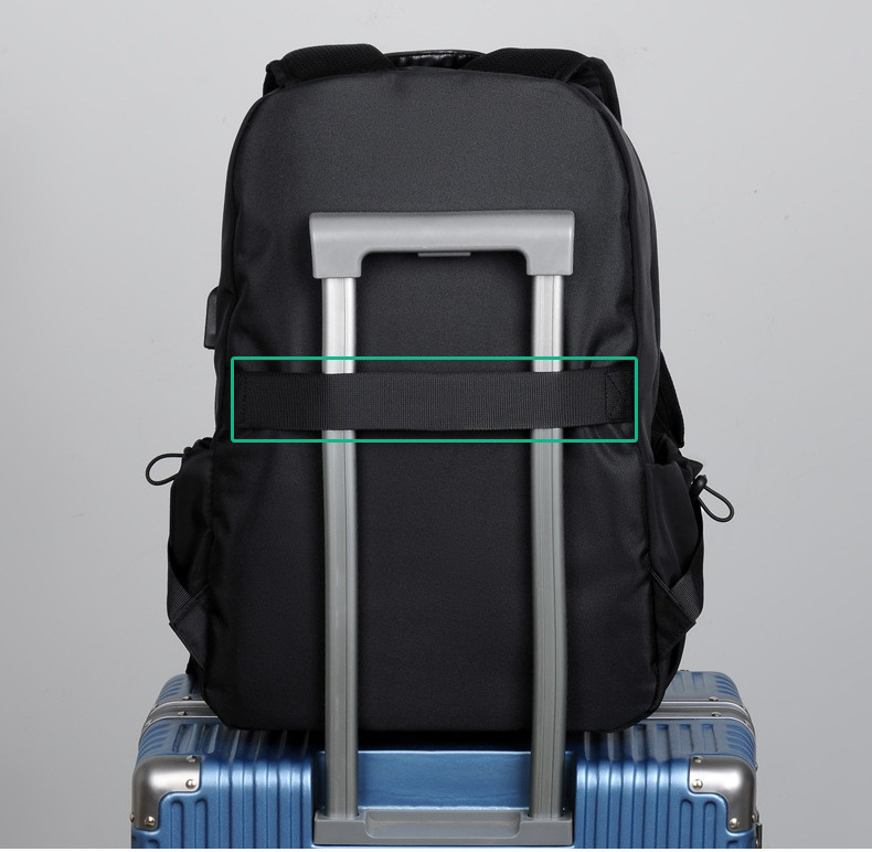 Water Resistant Lightweight Backpack With USB Charging Port 3