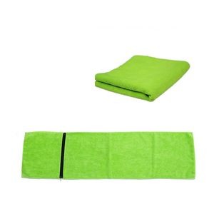 Fitness Gym Travel Bath Towel With Zip Pocket 1