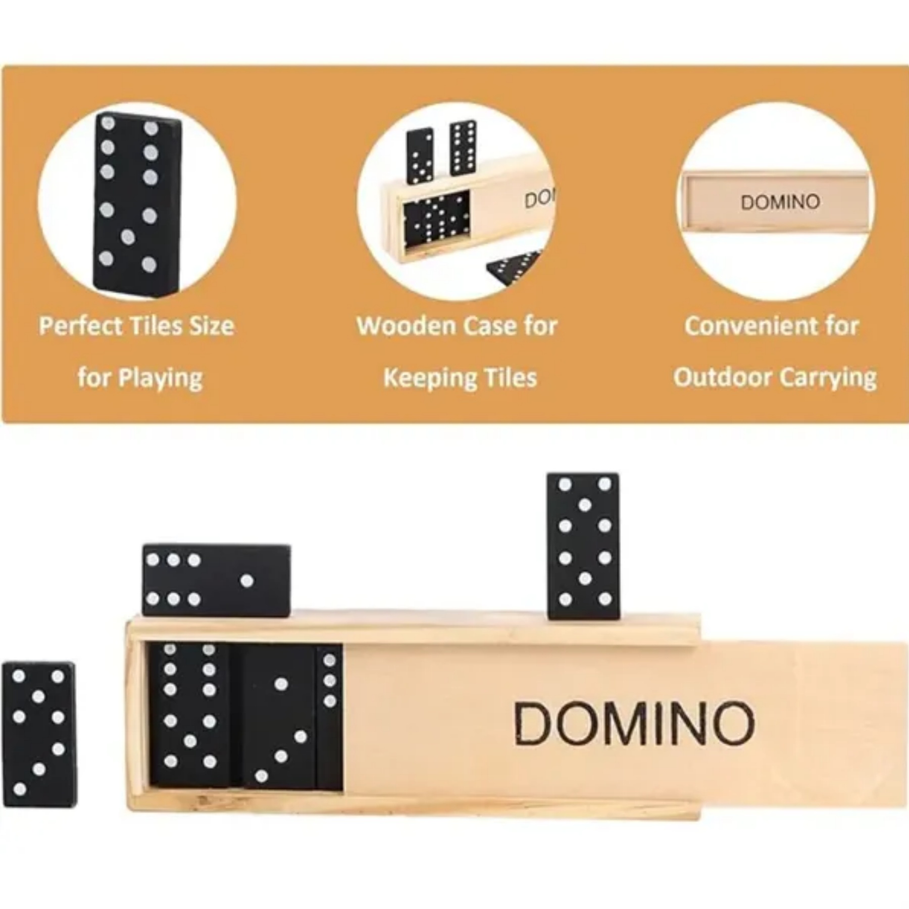 Dominos In Wooden Box 2