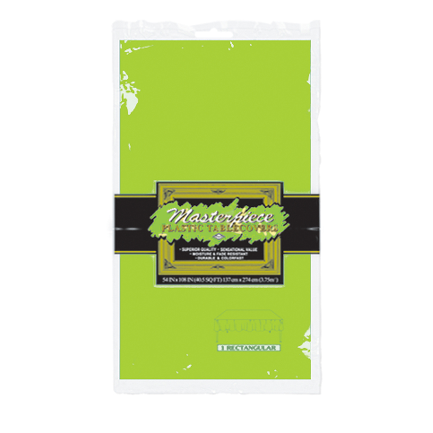 Masterpiece Rectangle Plastic Table Cover