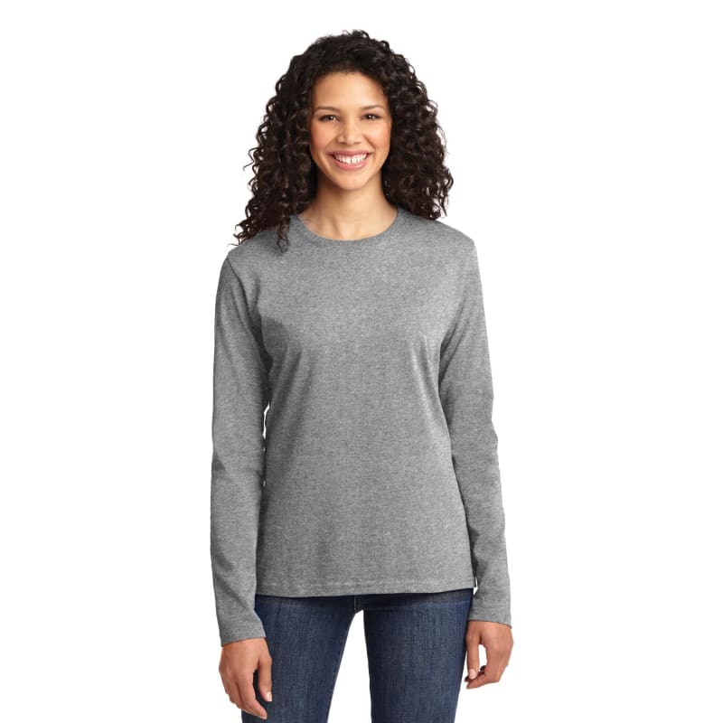 Port & Company Women's Long Sleeve Core Cotton Tee. 28