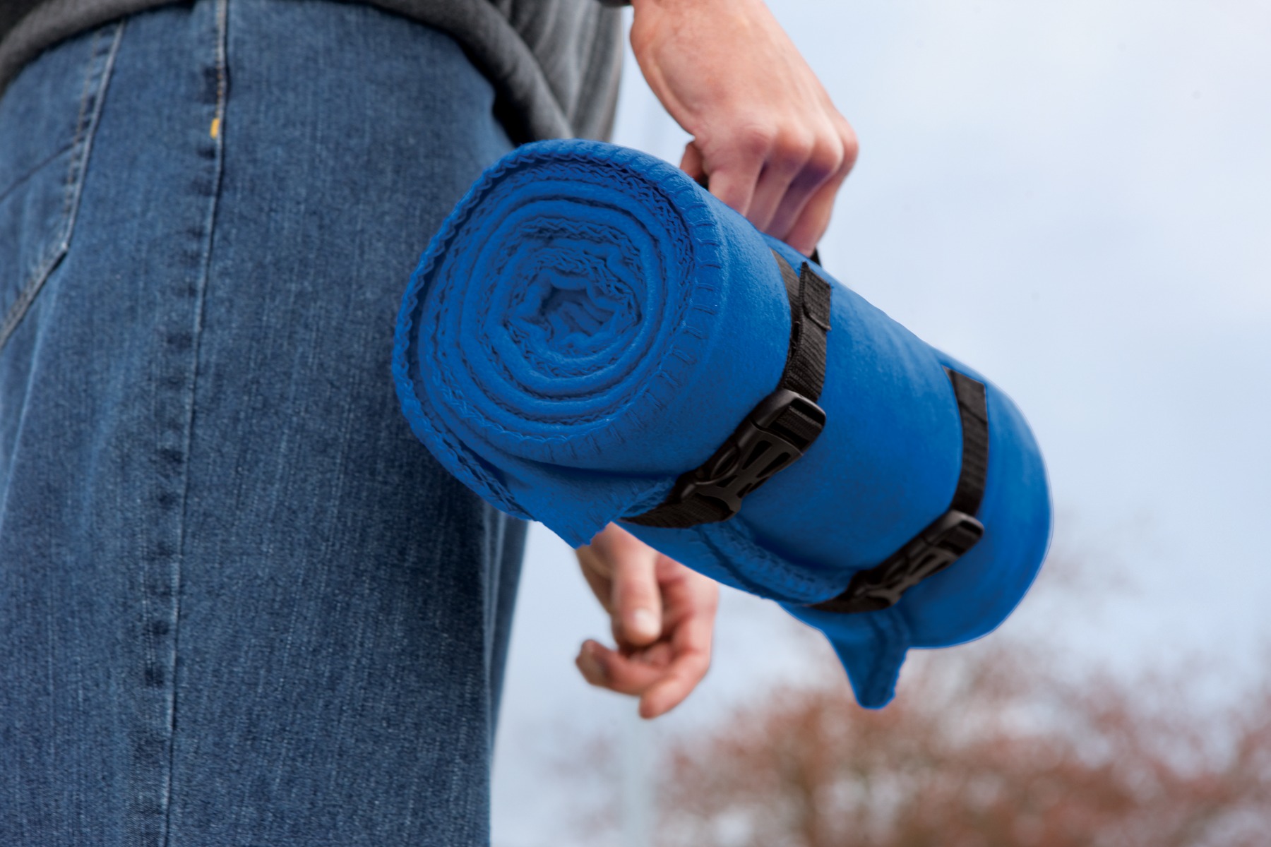 Value Fleece Blanket with Strap