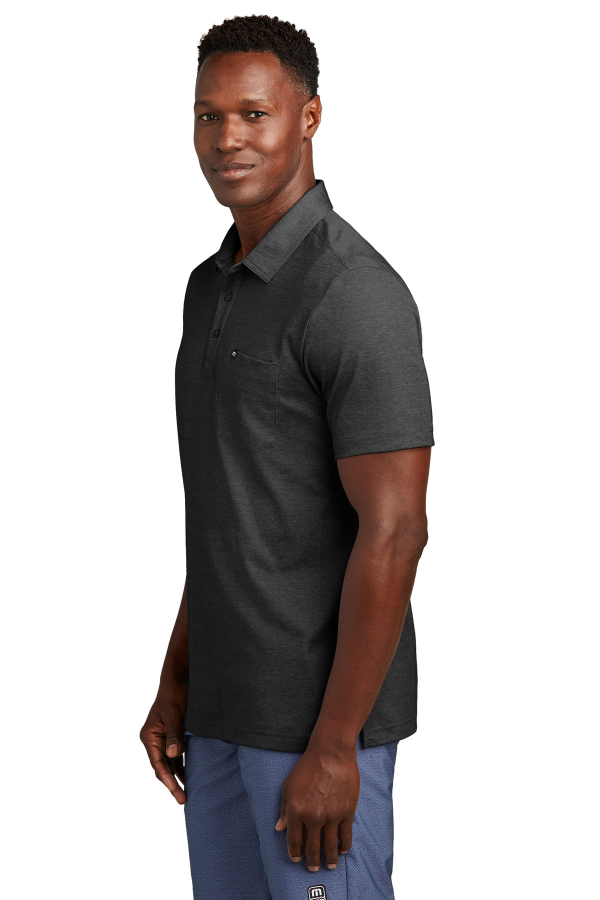 TravisMathew® Oceanside Heather Pocket Polo 2