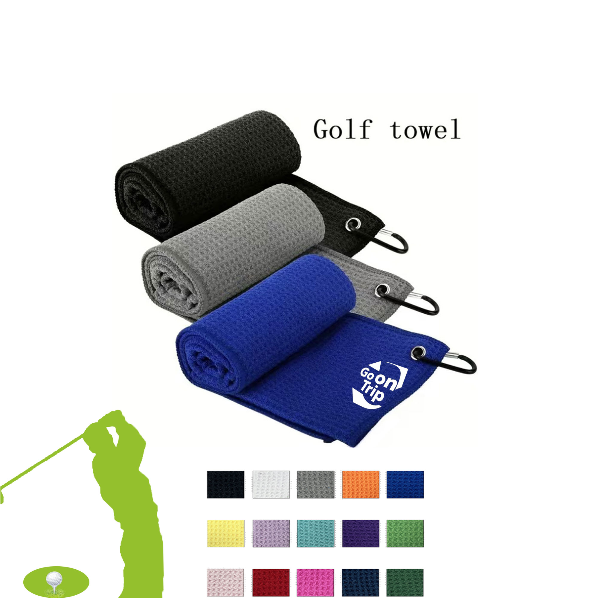 Solid Color Golf Towel 3
