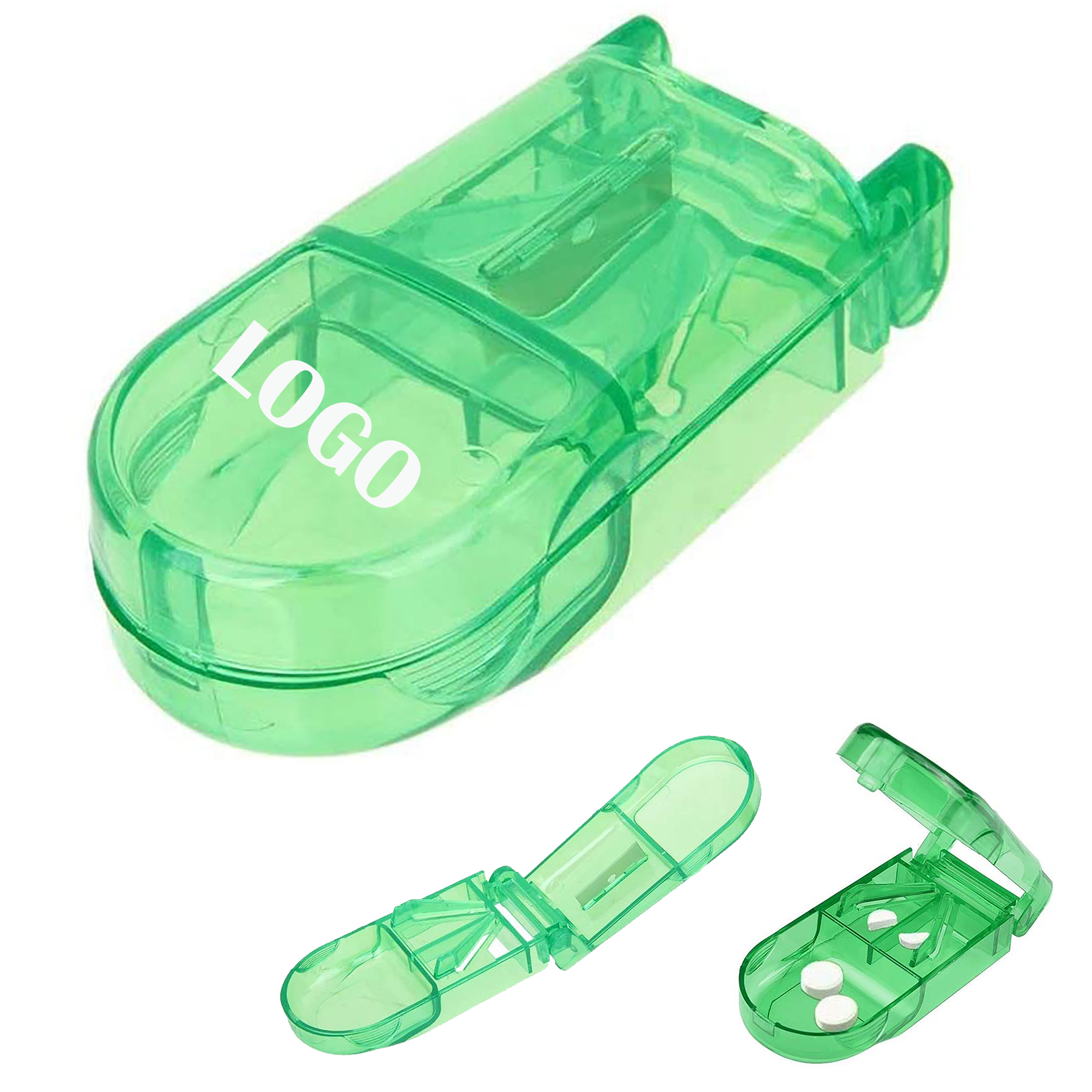 Multifunctional Pill Cutter Container 2