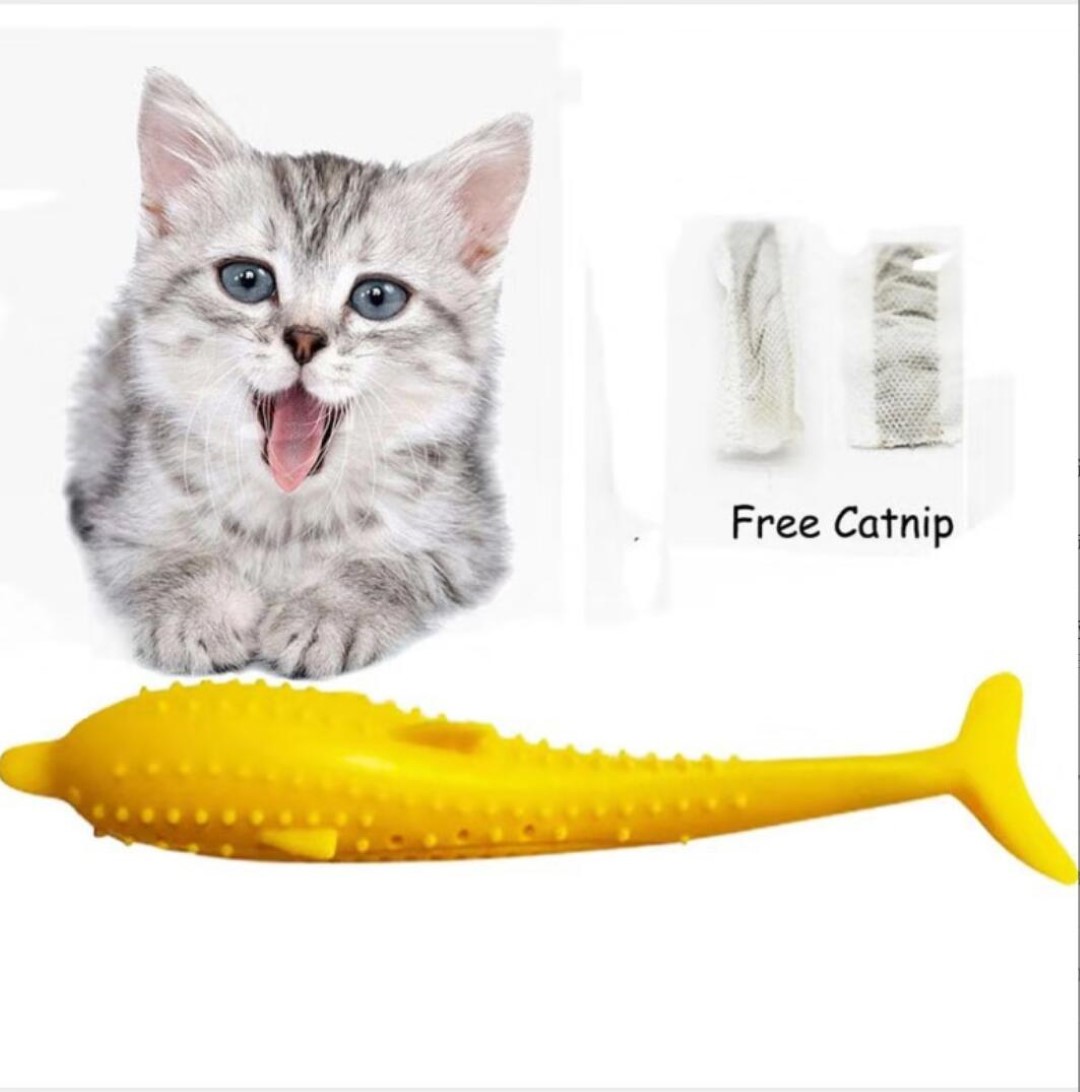 Silicone Cat Fish Chew Toy 5