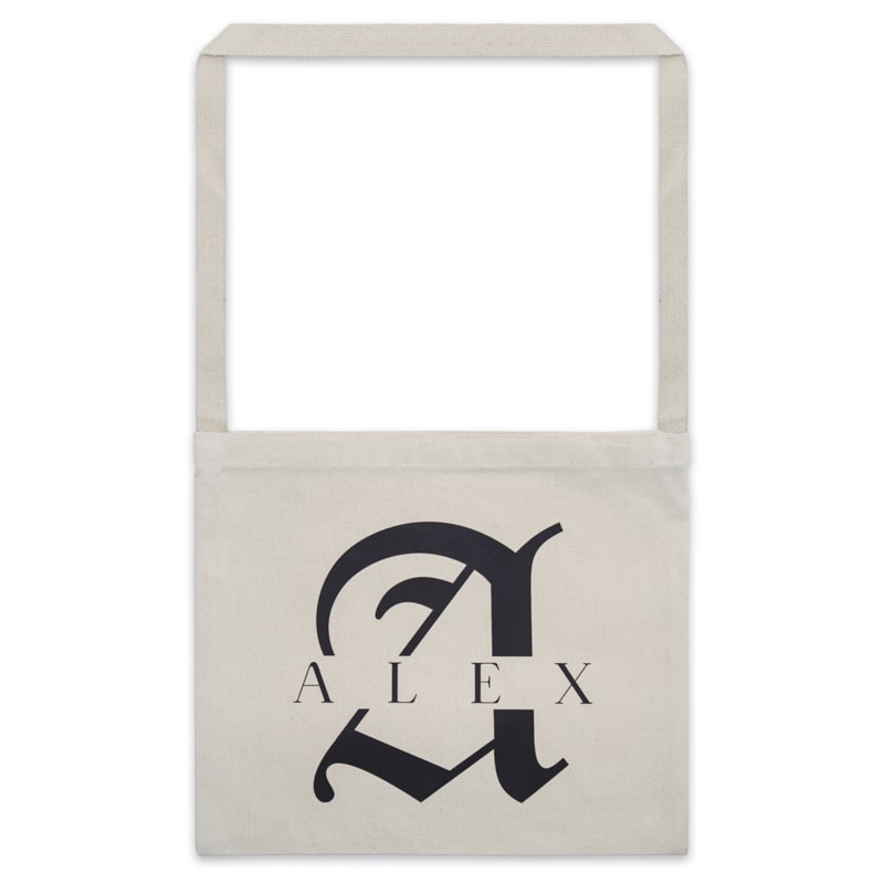 Custom Messenger Heavy Canvas Tote Bags 5
