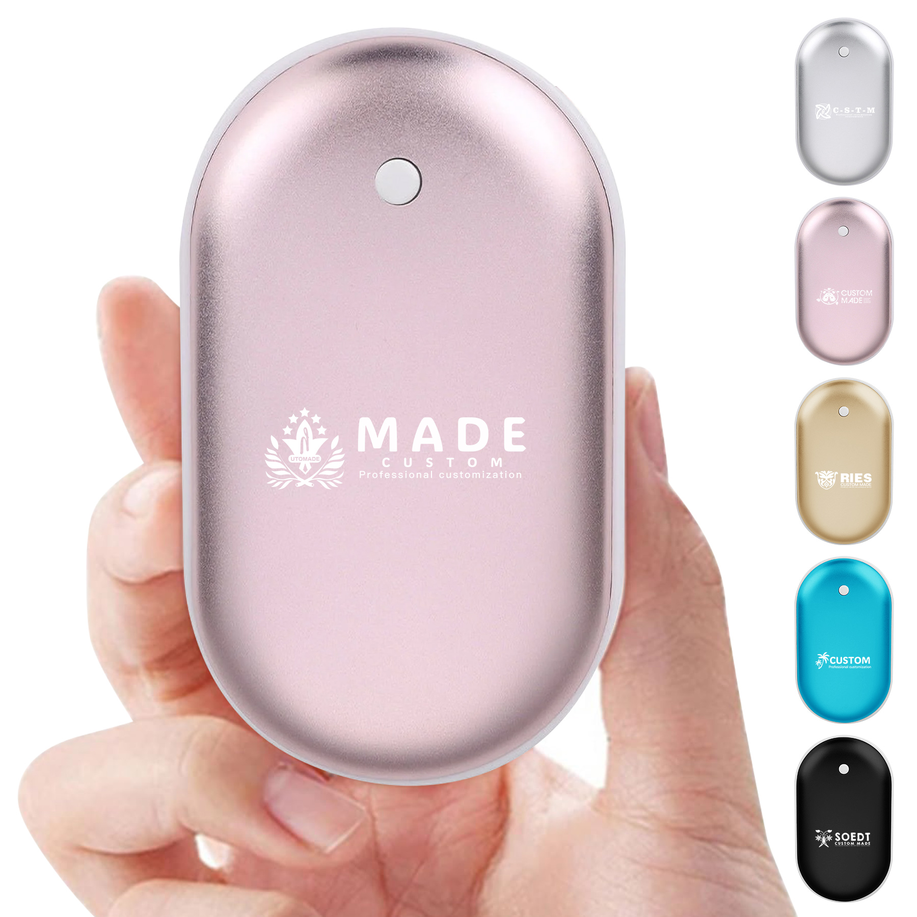 1800mAh Rechargeable Portable USB Hand Warmer Power Bank 3