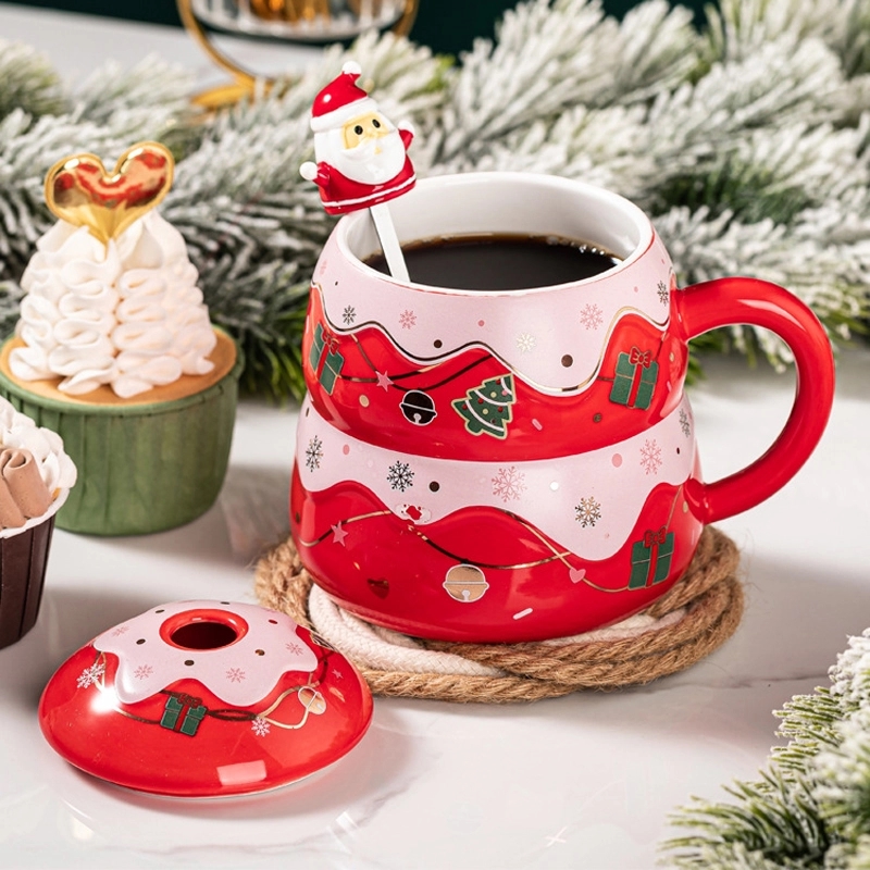 Christmas Tree Shaped Coffee Ceramic Mug 3