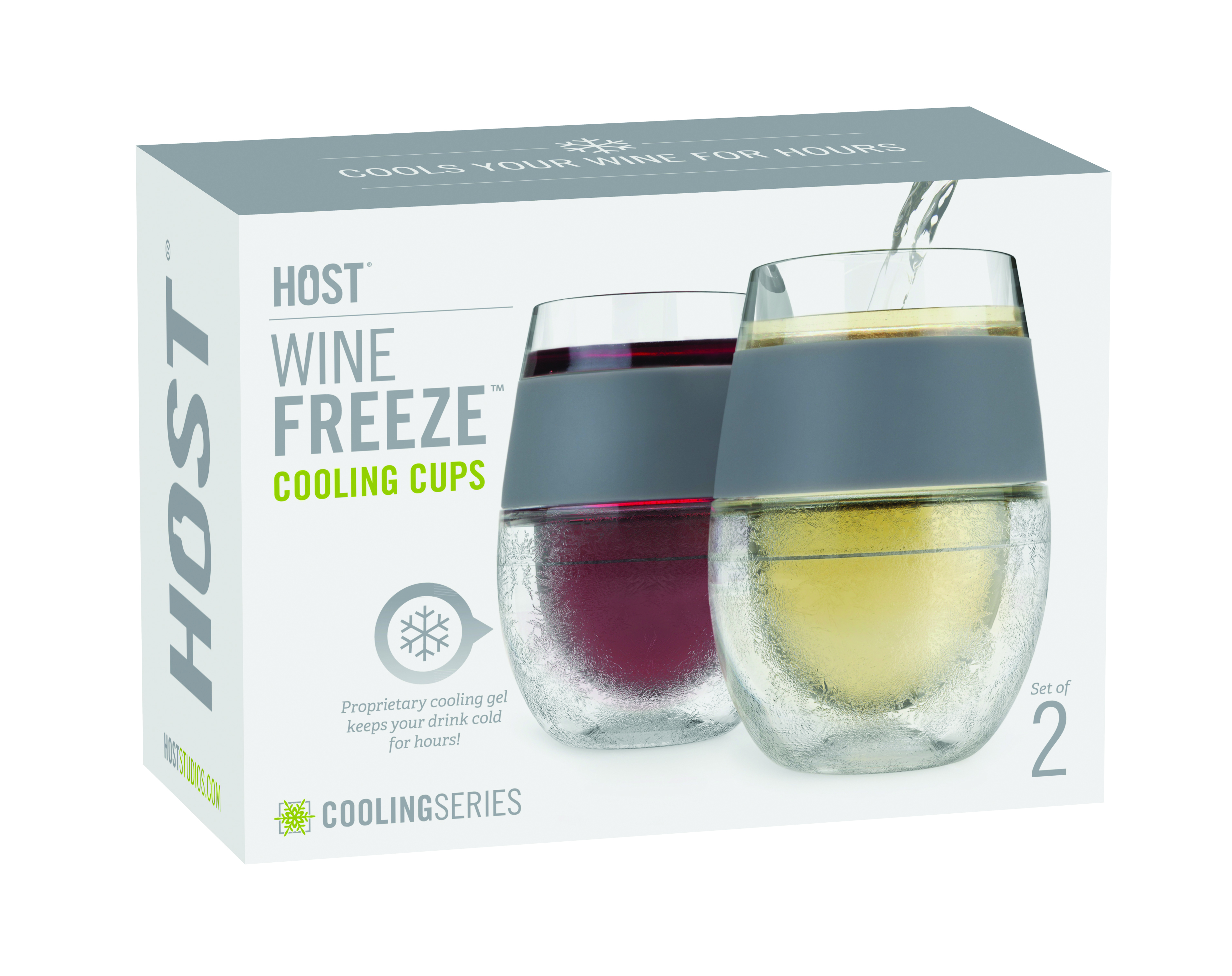 HOST® Clear Wine FREEZE™ Cup, set of 2 16