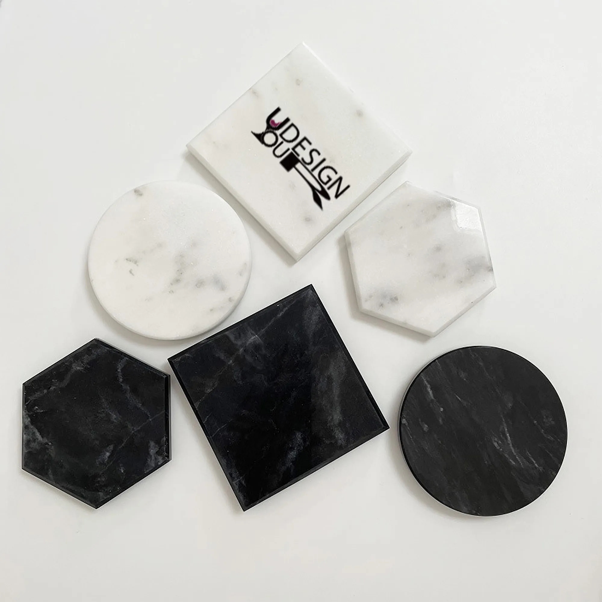 Marble Coaster Stylish Home Stone Neutral 3