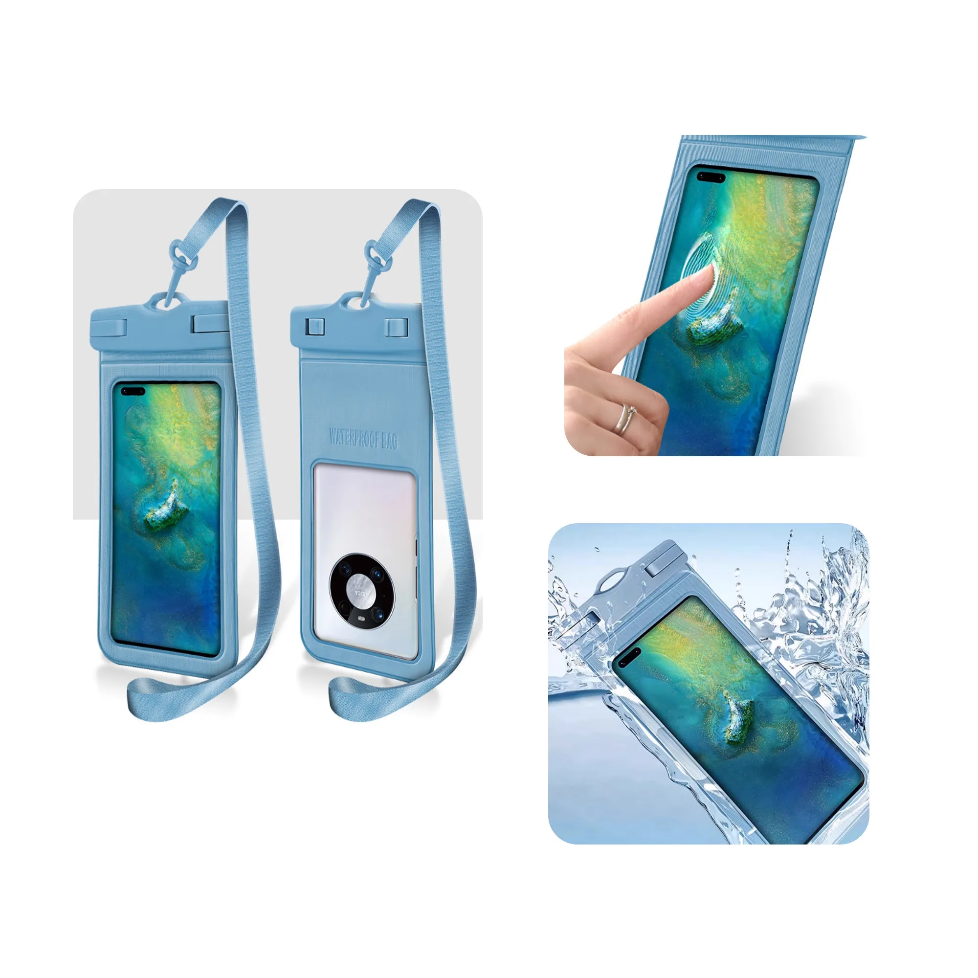 MOQ 50 PCS Lanyard Waterproof Phone Pouch 2