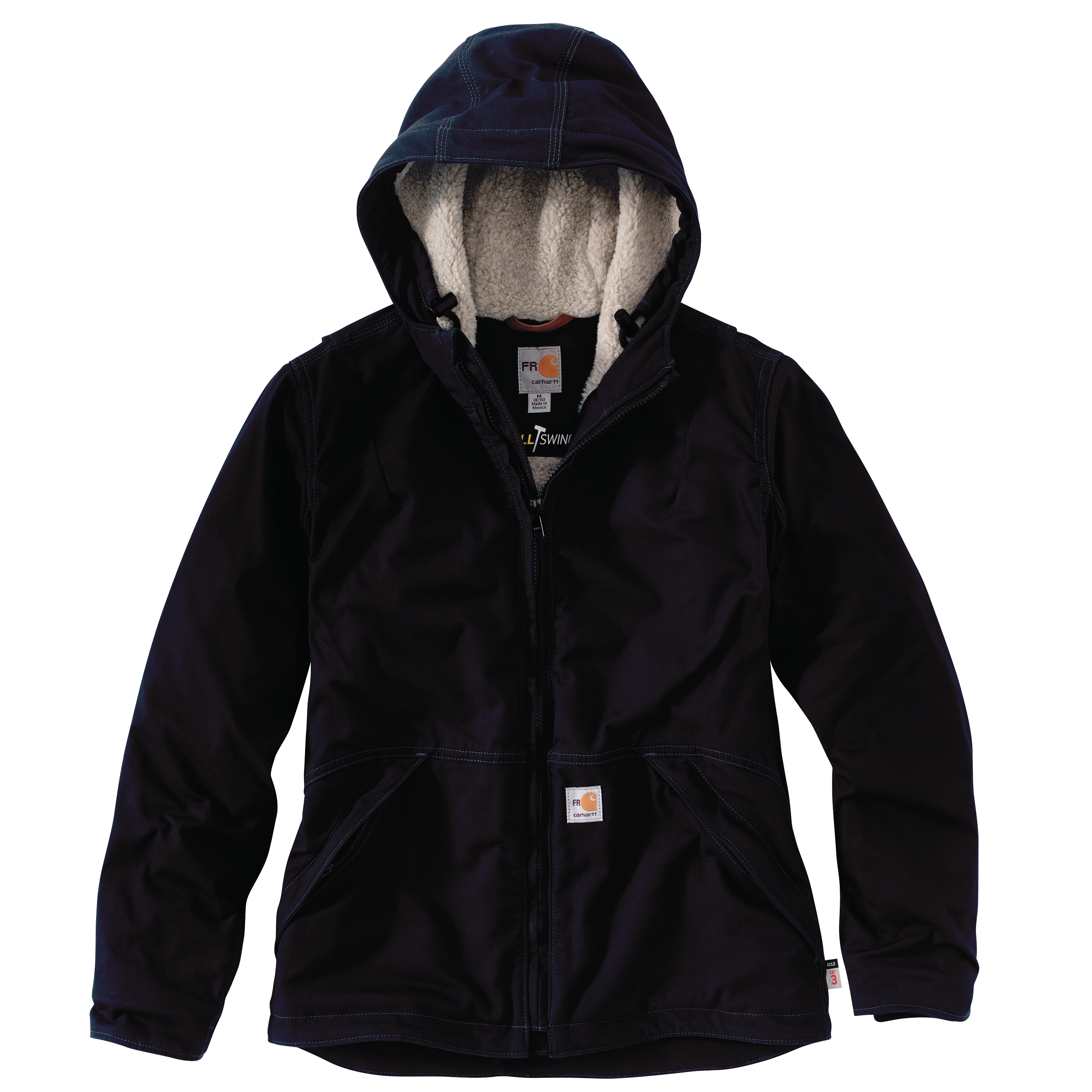 Carhartt Womens FR Full Swing® Loose Fit Quick Duck® Sherpa-Lined Jacket 2