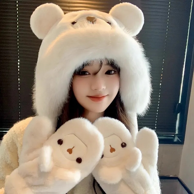 Plush Bear Hat Set 5