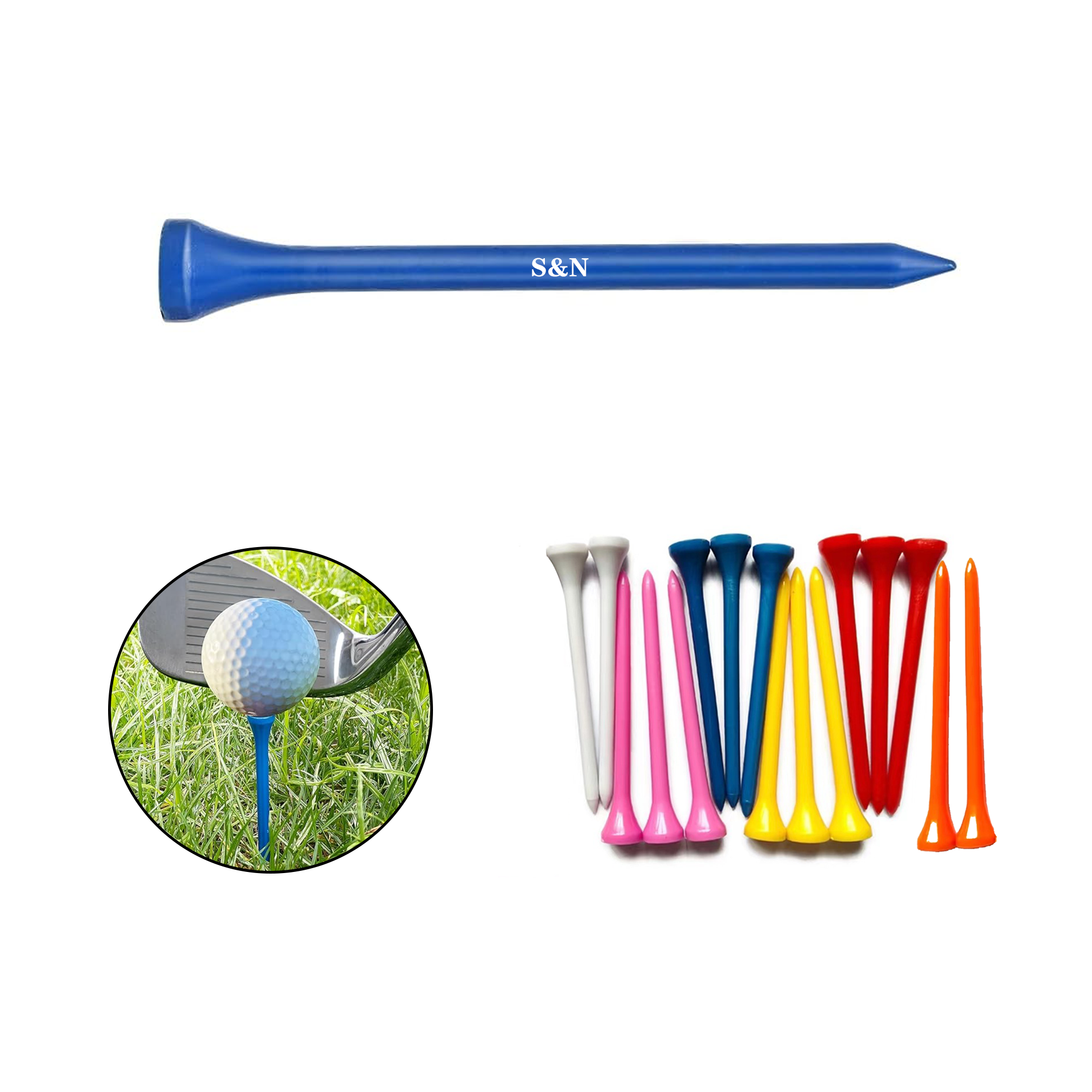 2.7" Plastic Golf Tee 2