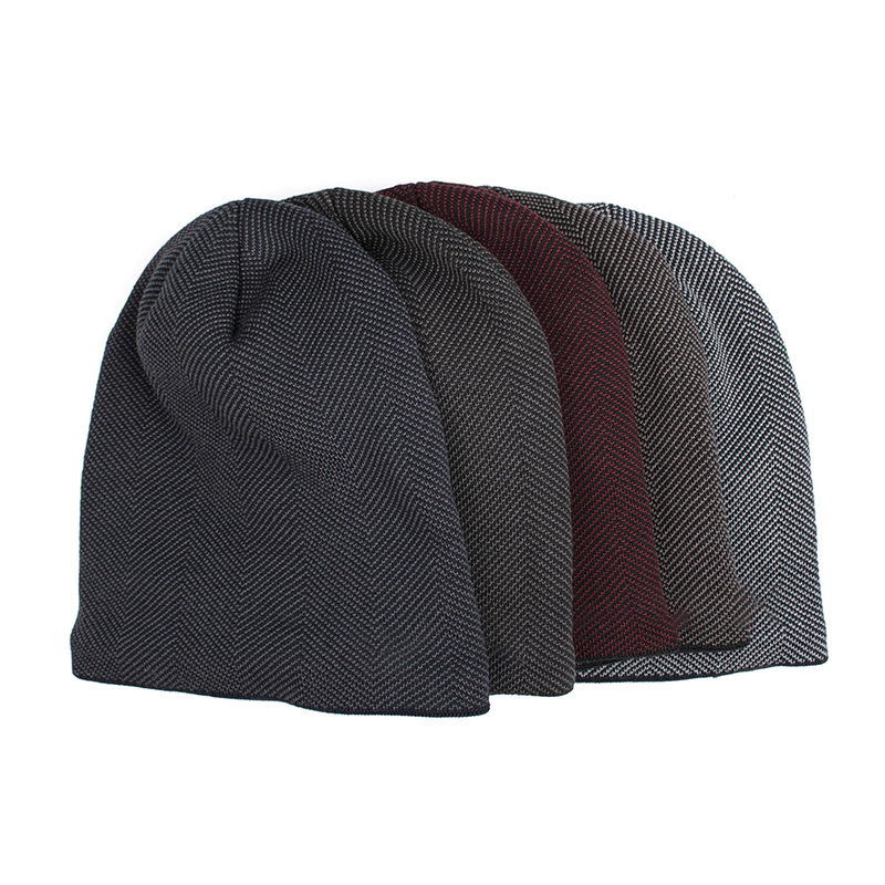 Unisex Knitted Wool Beanie Hats w/Fleece Liner 13