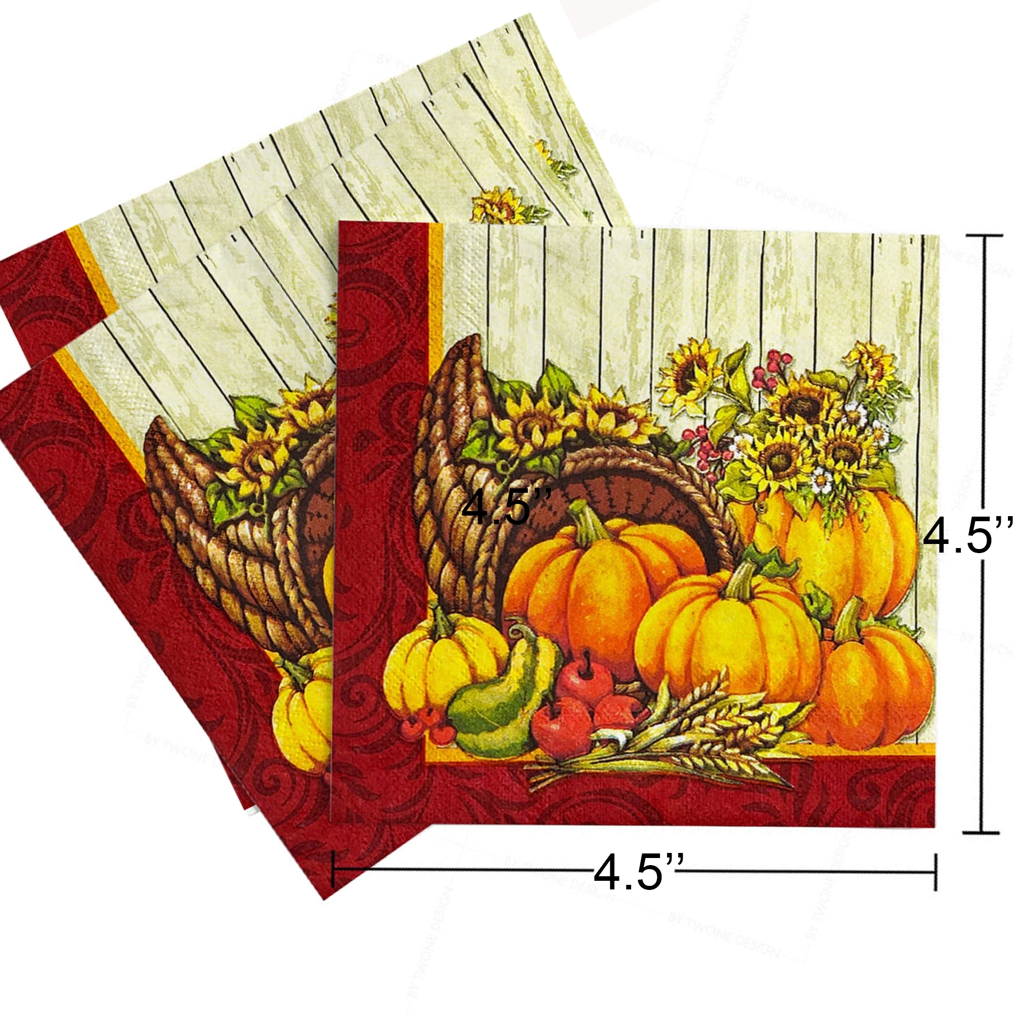 3Ply 5" x 5" Full Color Dinner Napkin 4