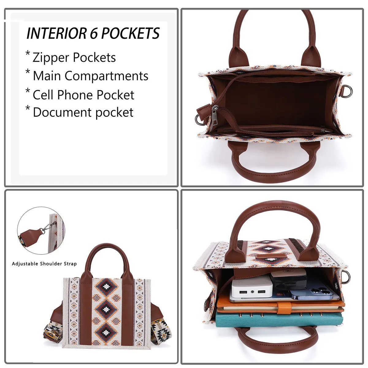 Custom Tote Bag Shoulder Handbags for Women, custom tote bag with logo imprint 5